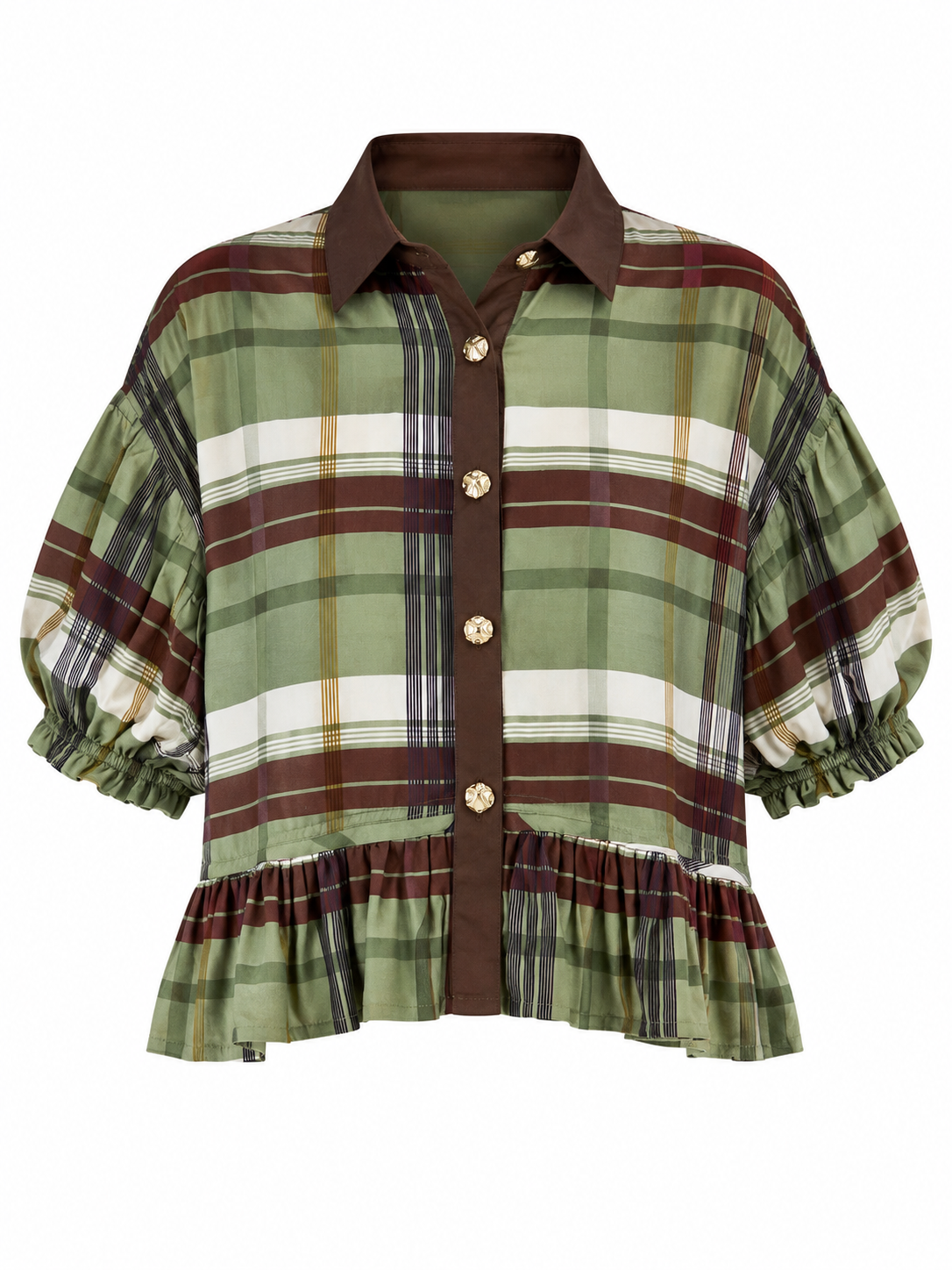 Carson Plaid Top