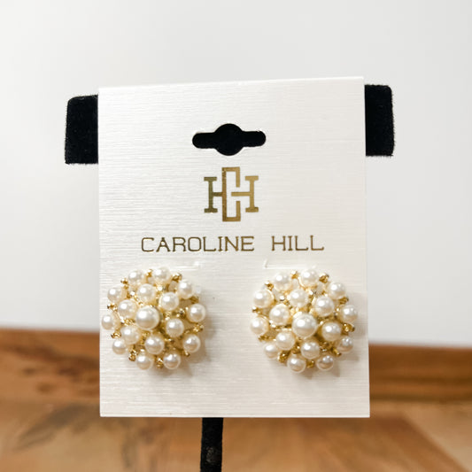 Jones Pearl Cluster Earrings