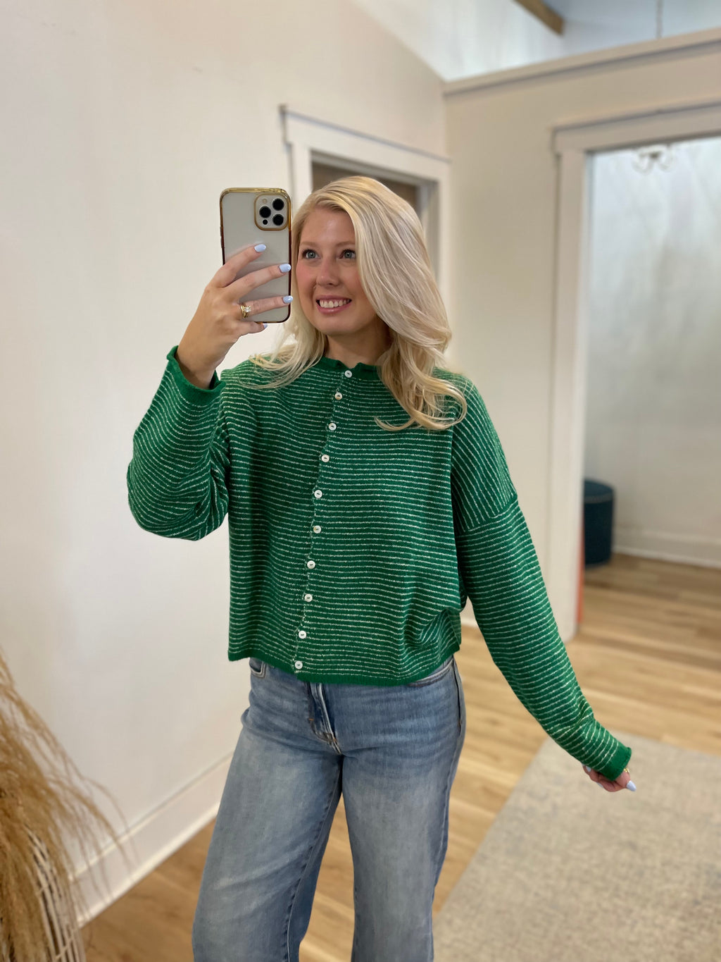 Ella Pin Stripe Cardigan