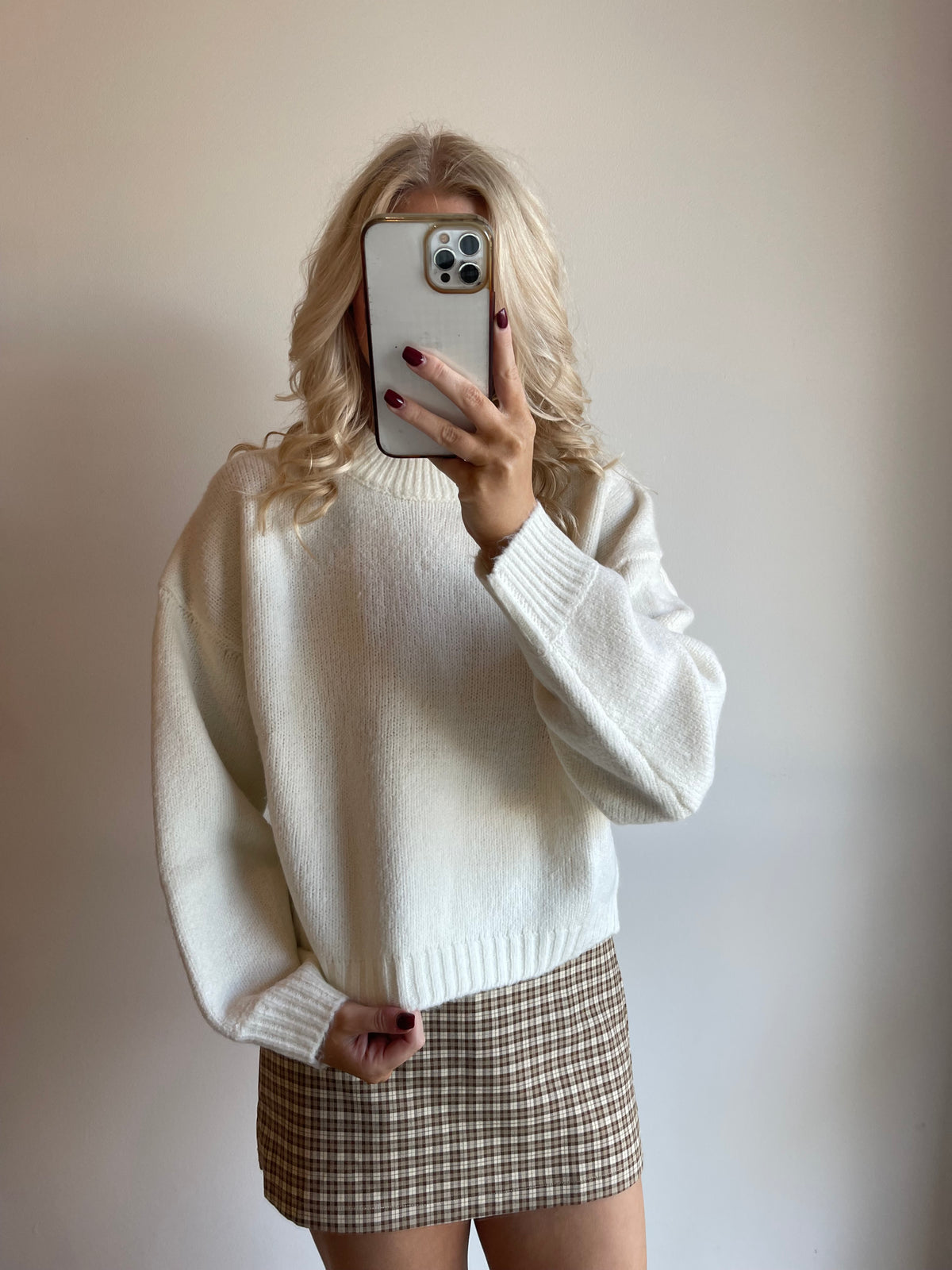 Charlie Checkered Mini Skort