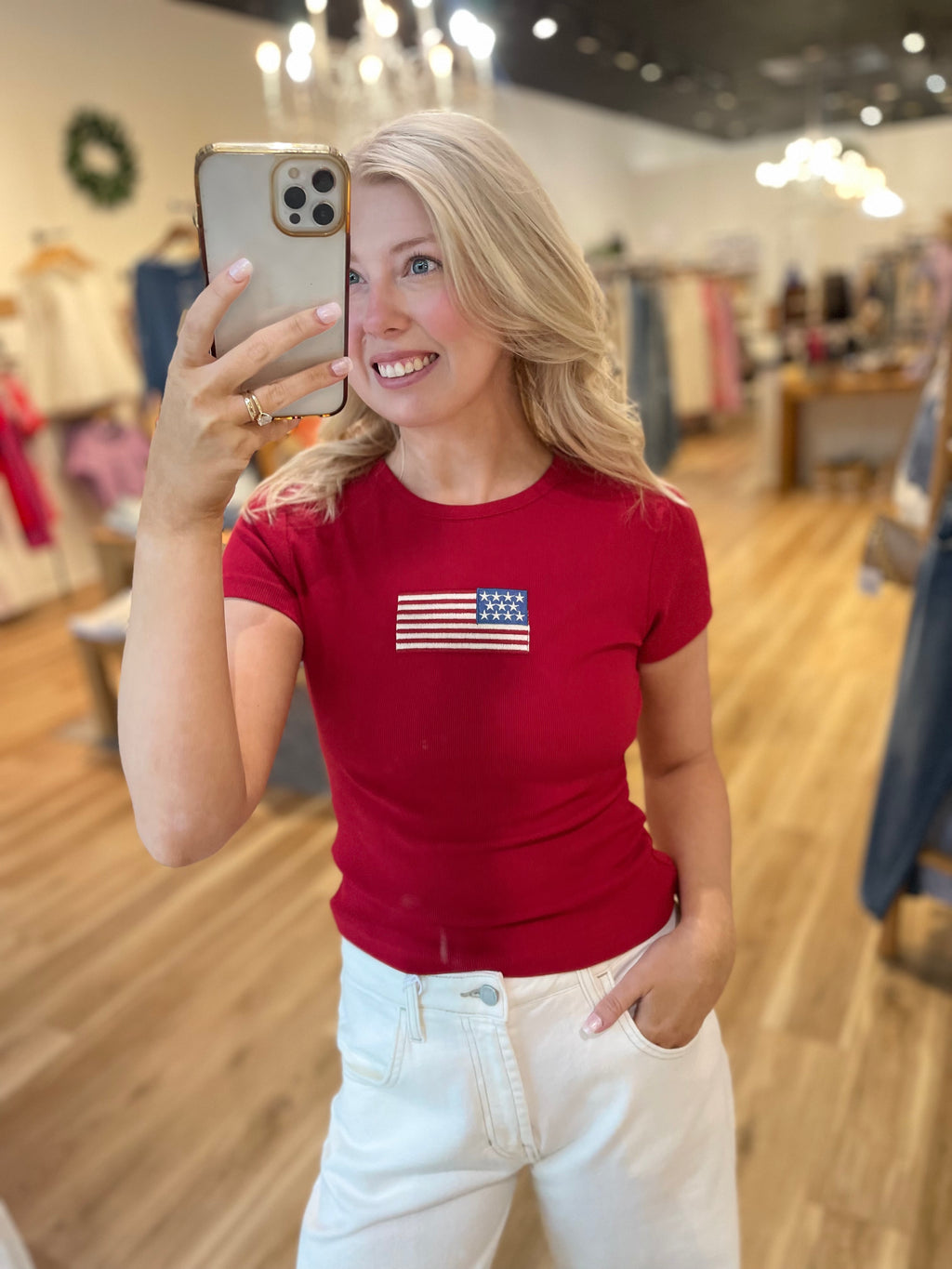 Flag Fitted Tee