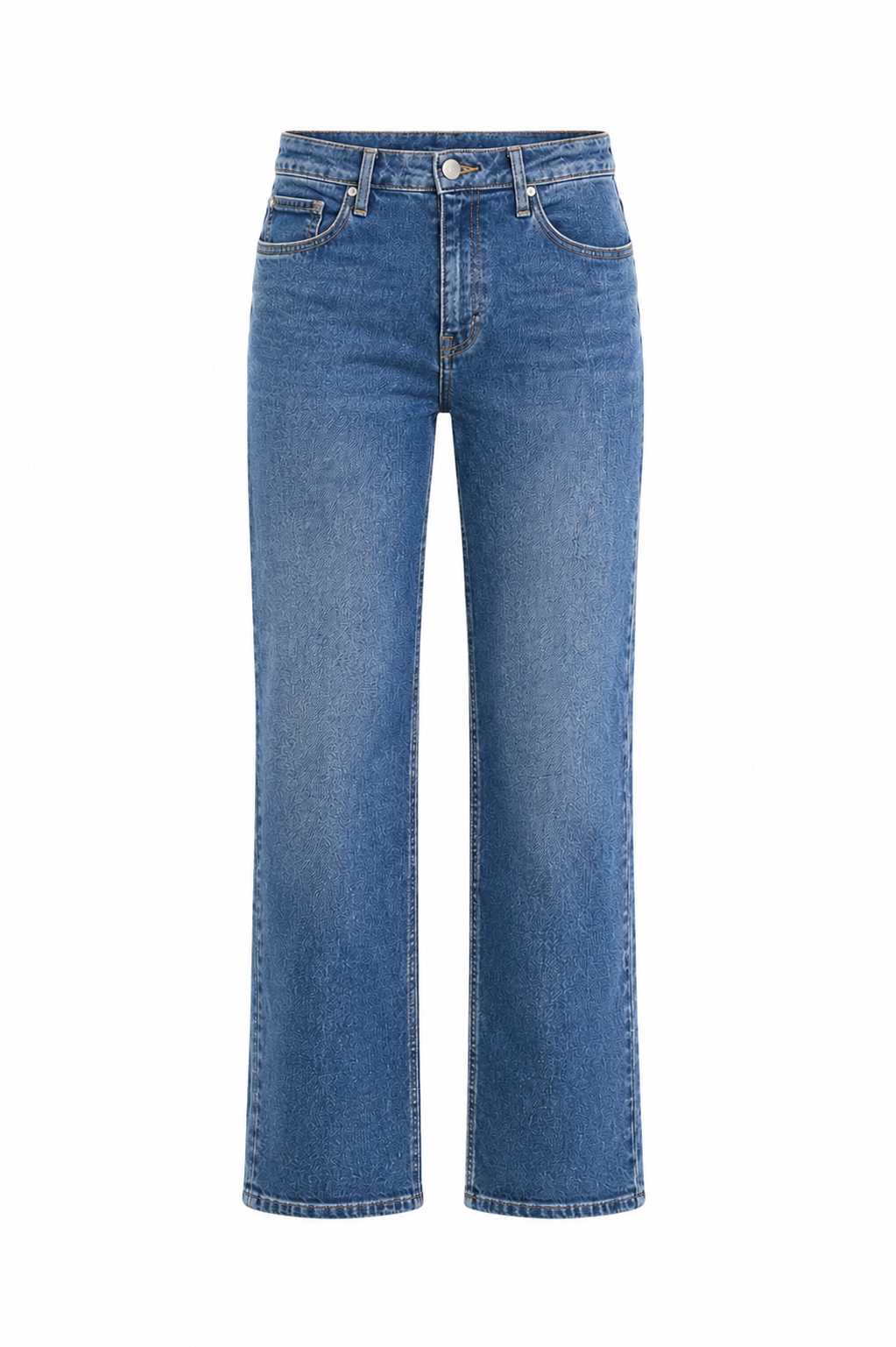 Mid Rise Slim Wide Leg Jeans