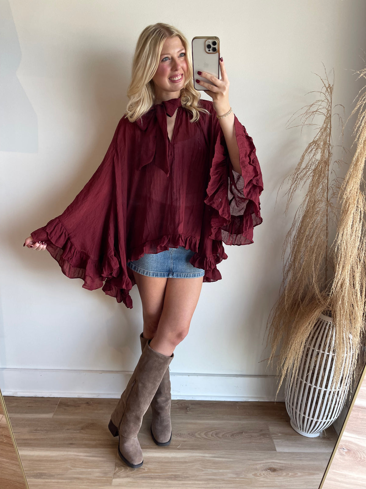 Monica Poncho Top
