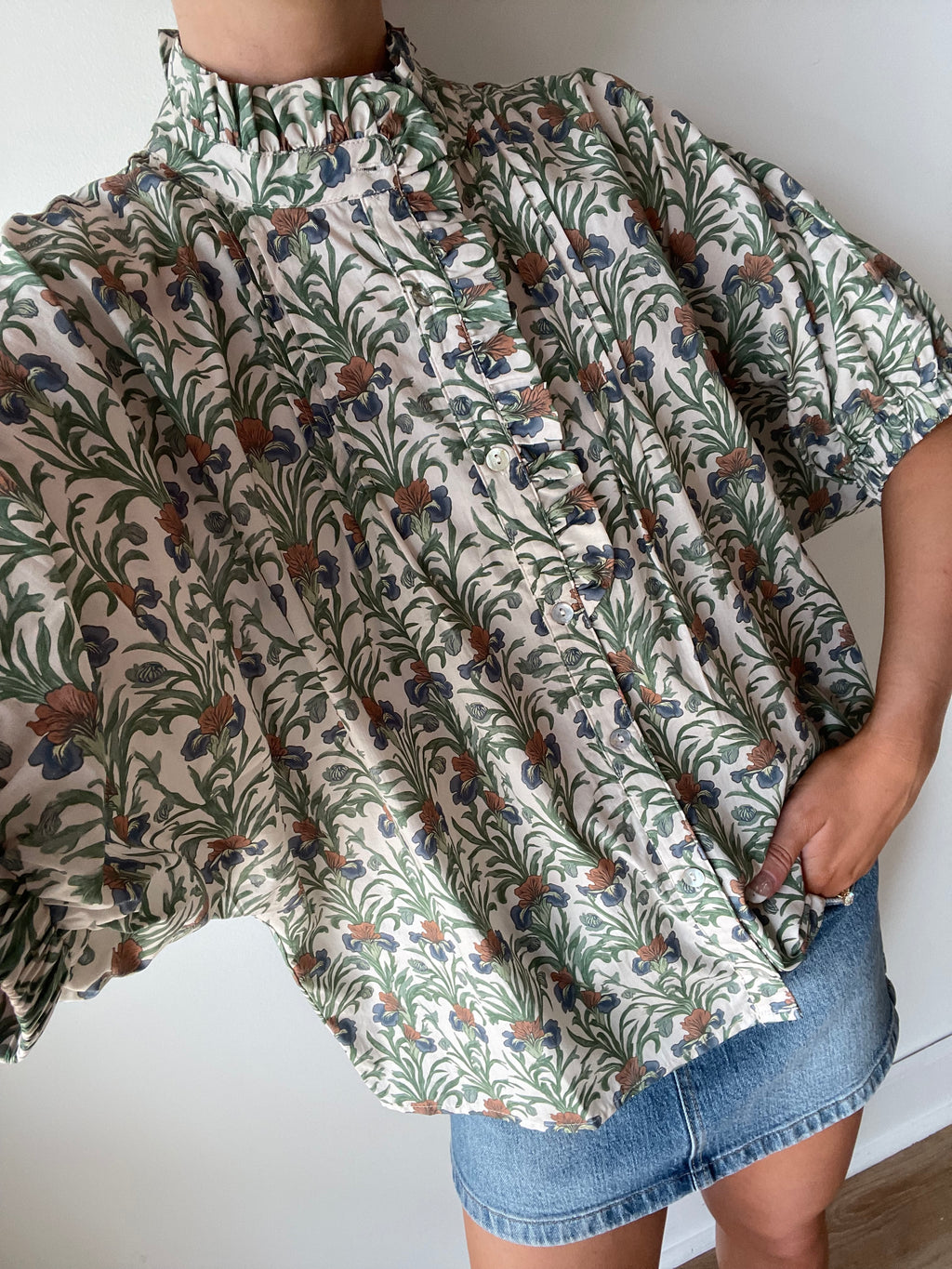 Iris Floral Top