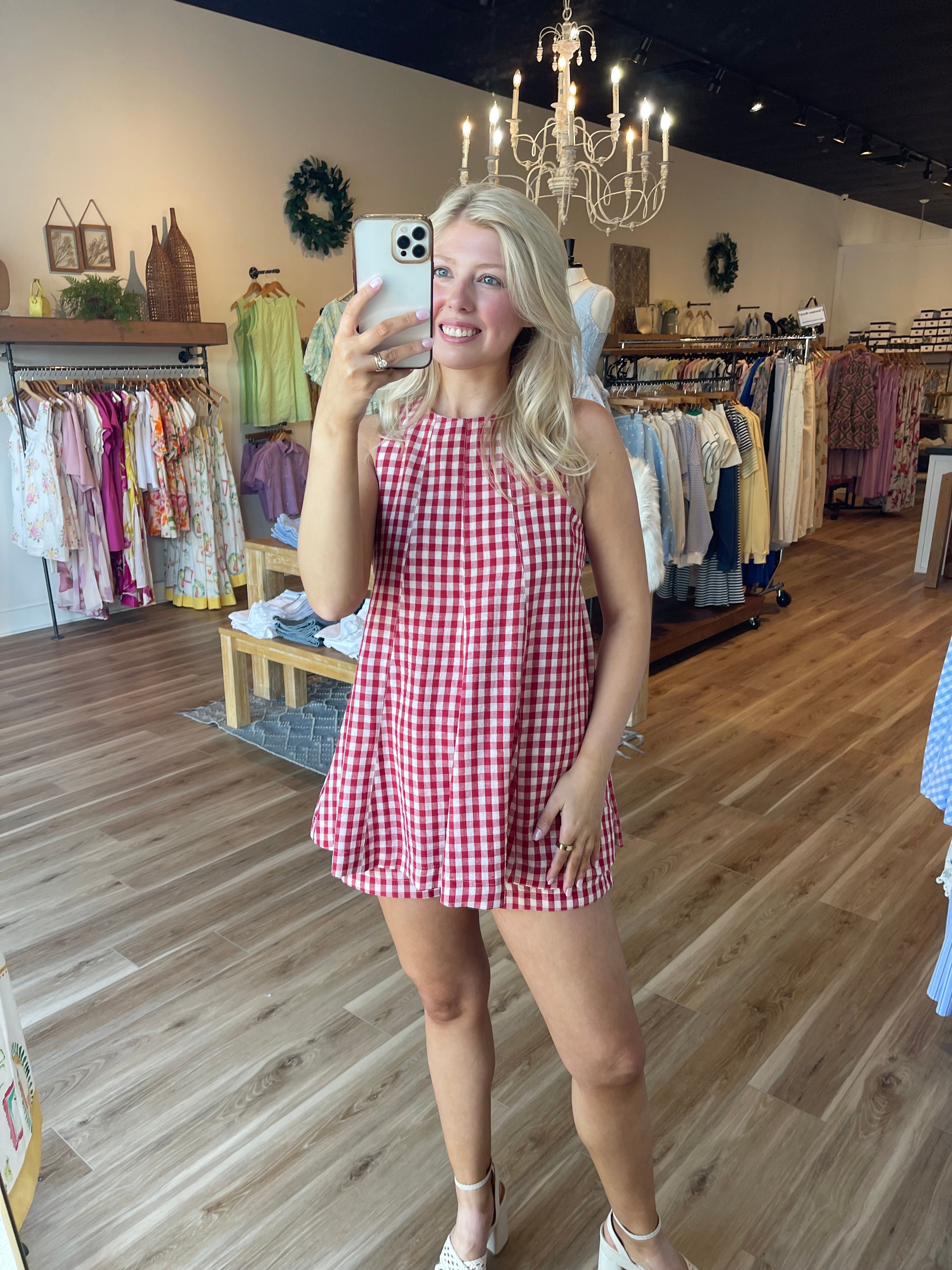 Farah Gingham Romper