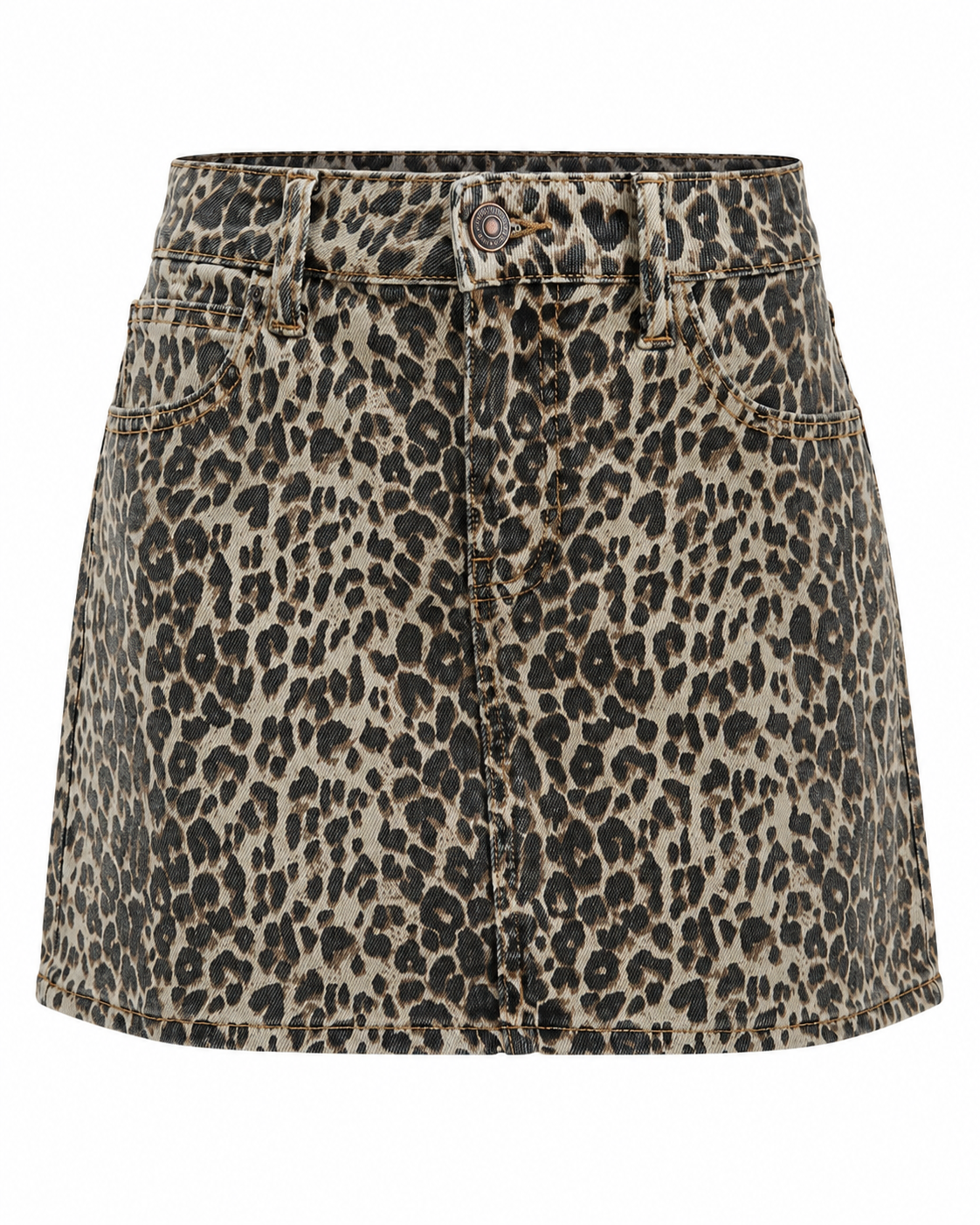 Micro Leopard Skirt
