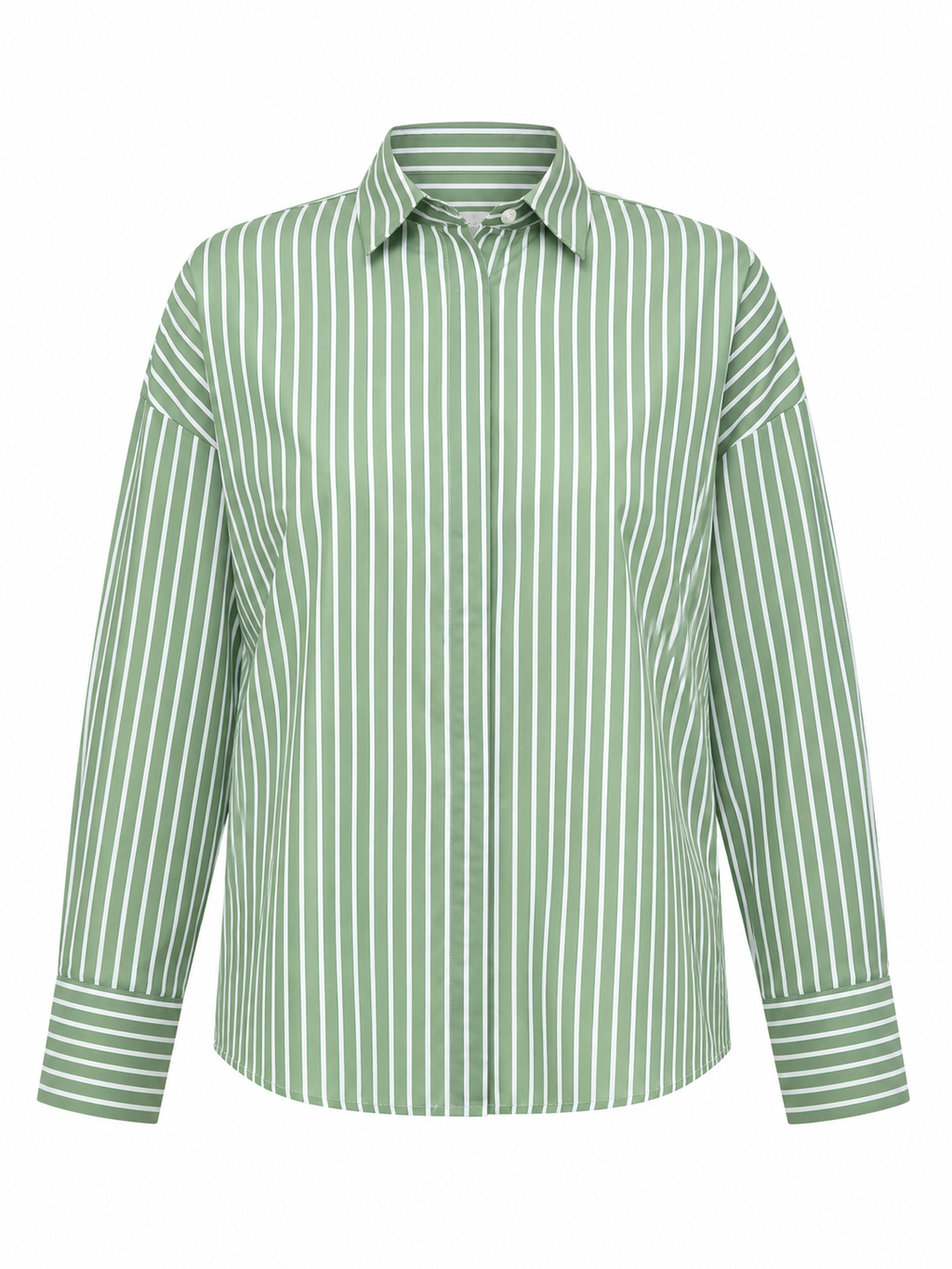 Sage Stripe Button Down Shirt