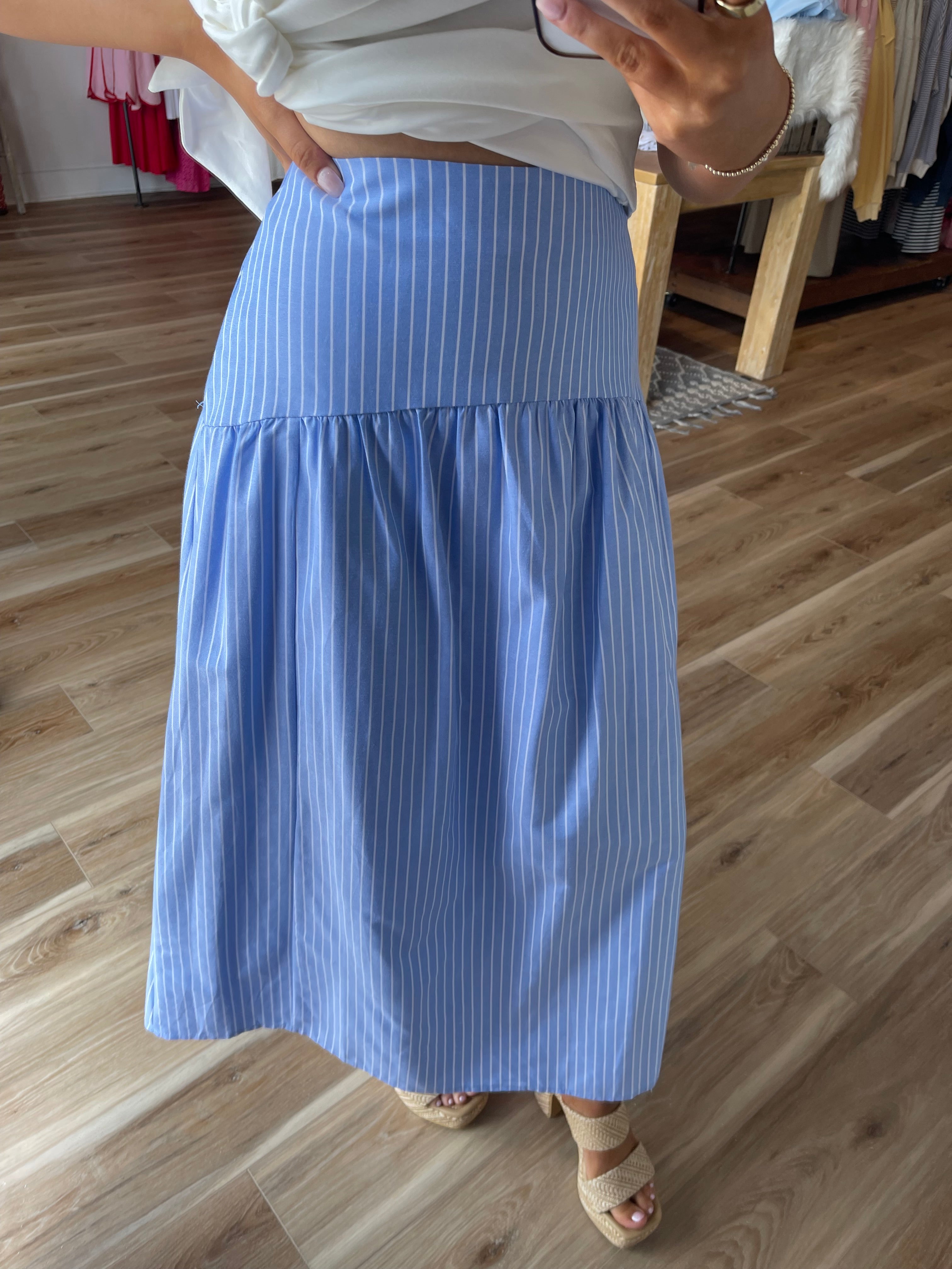 Jessie Striped Maxi Skirt