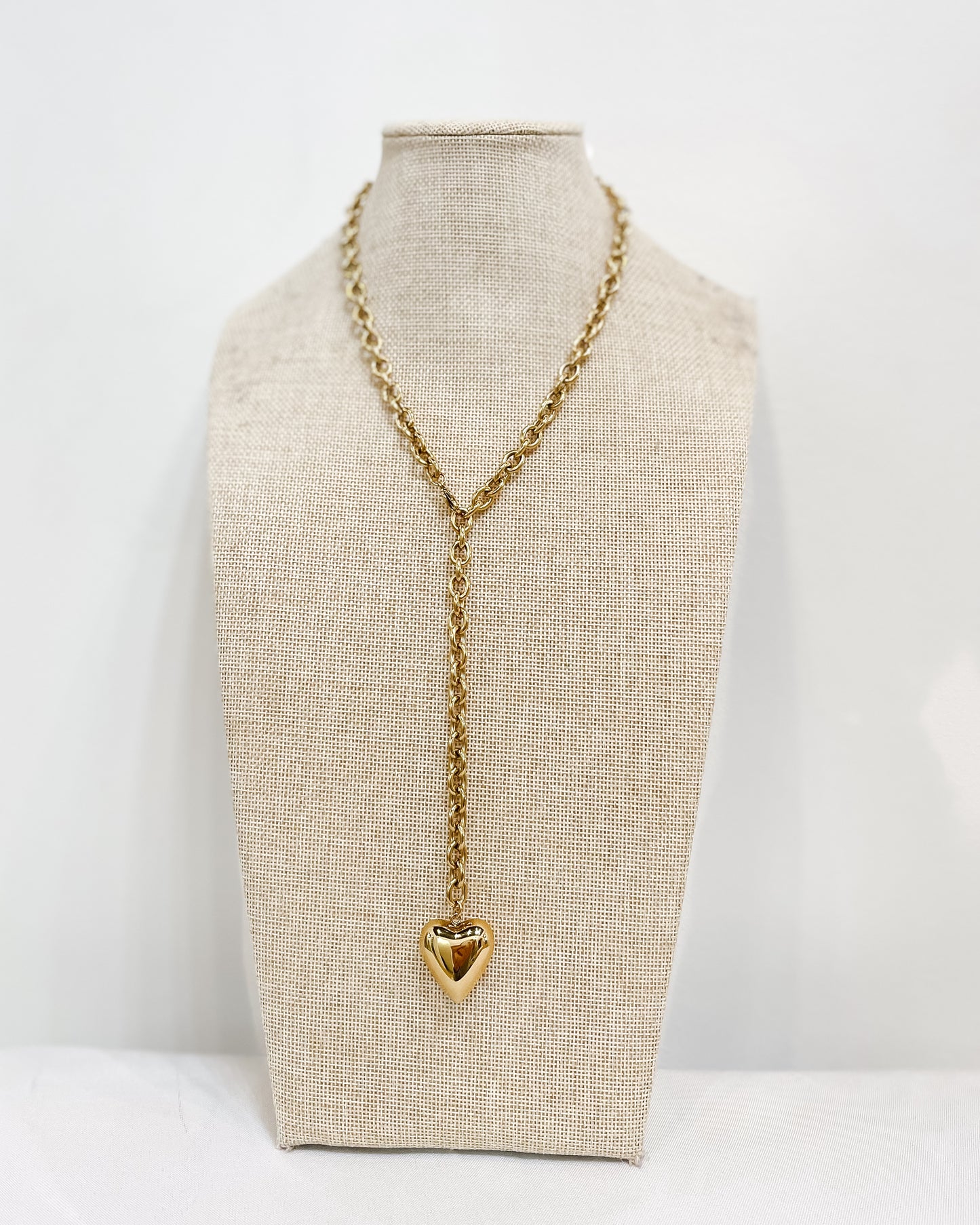 Gold Wrap Heart Necklace