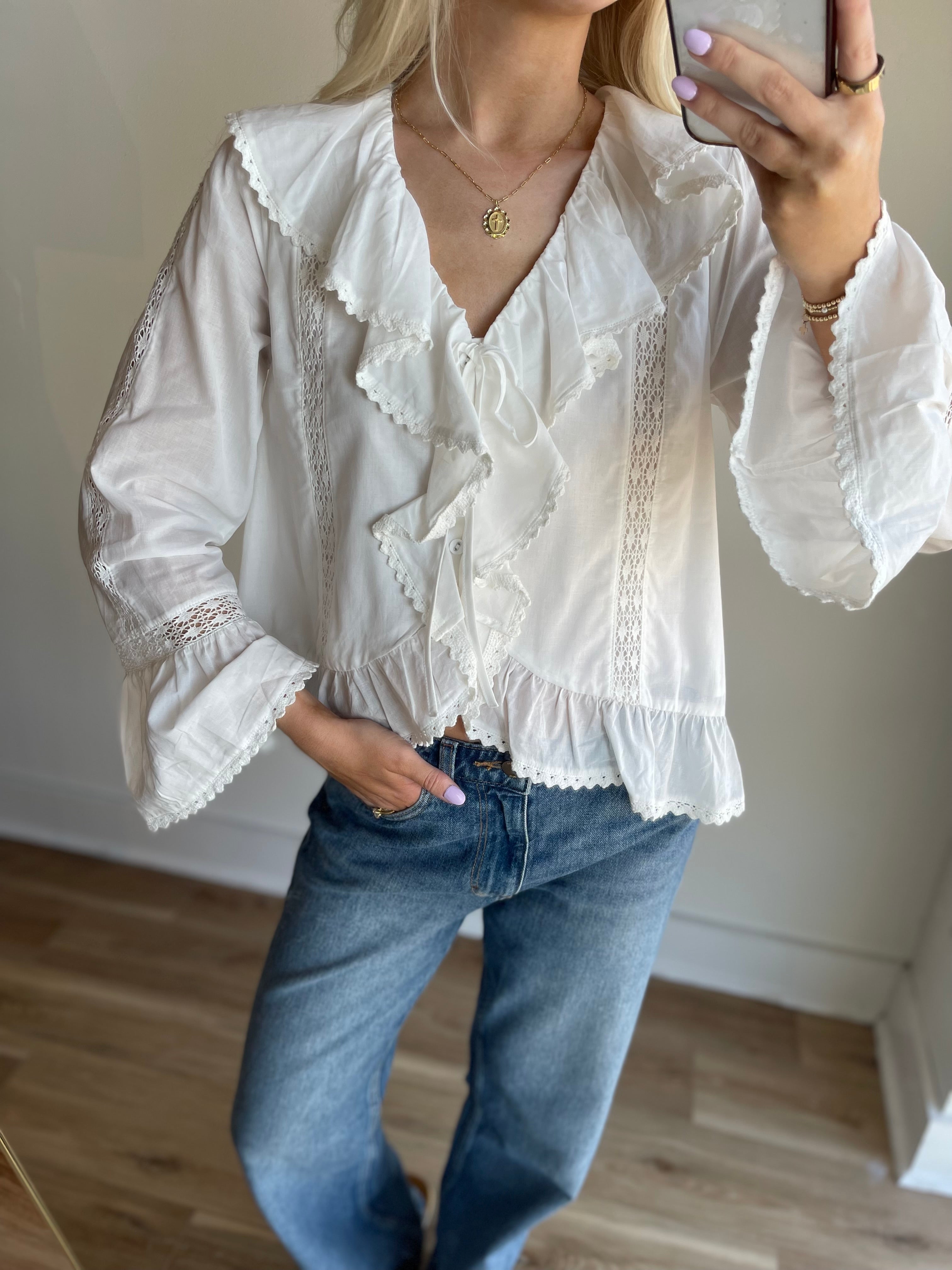 Valerie Ruffle Blouse