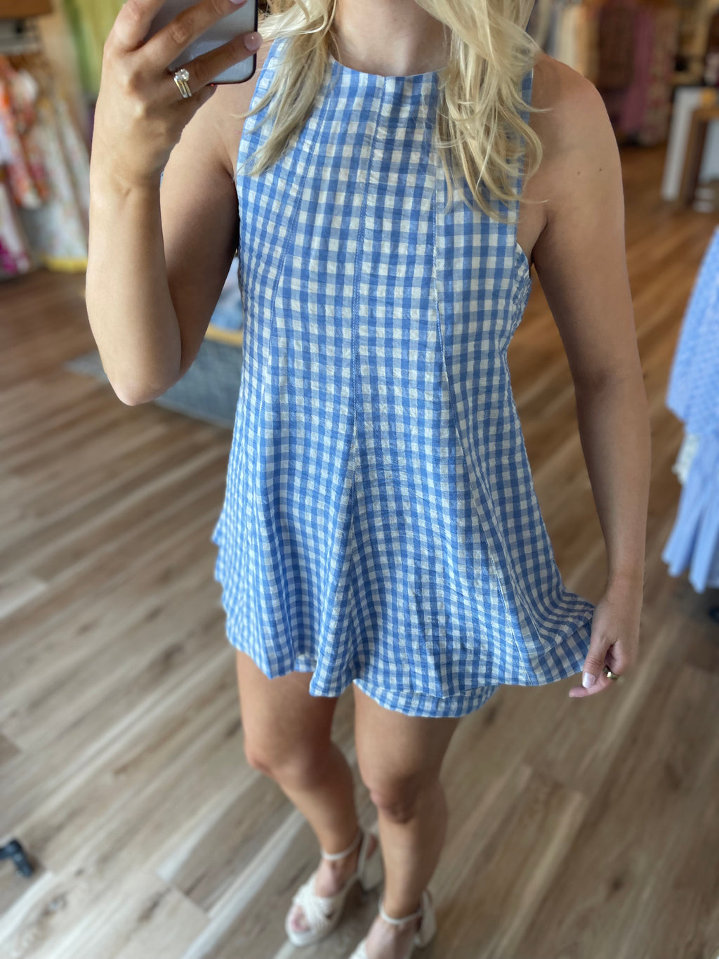Farah Gingham Romper