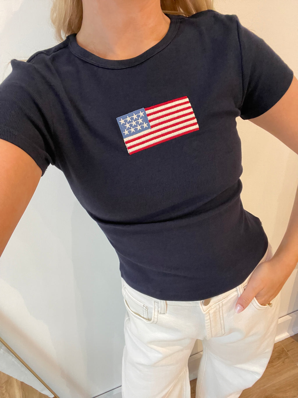 Flag Fitted Tee