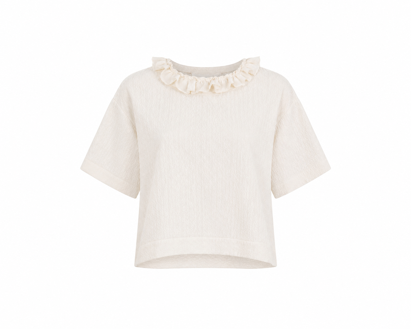 Emmie Ruffle Neckline Top