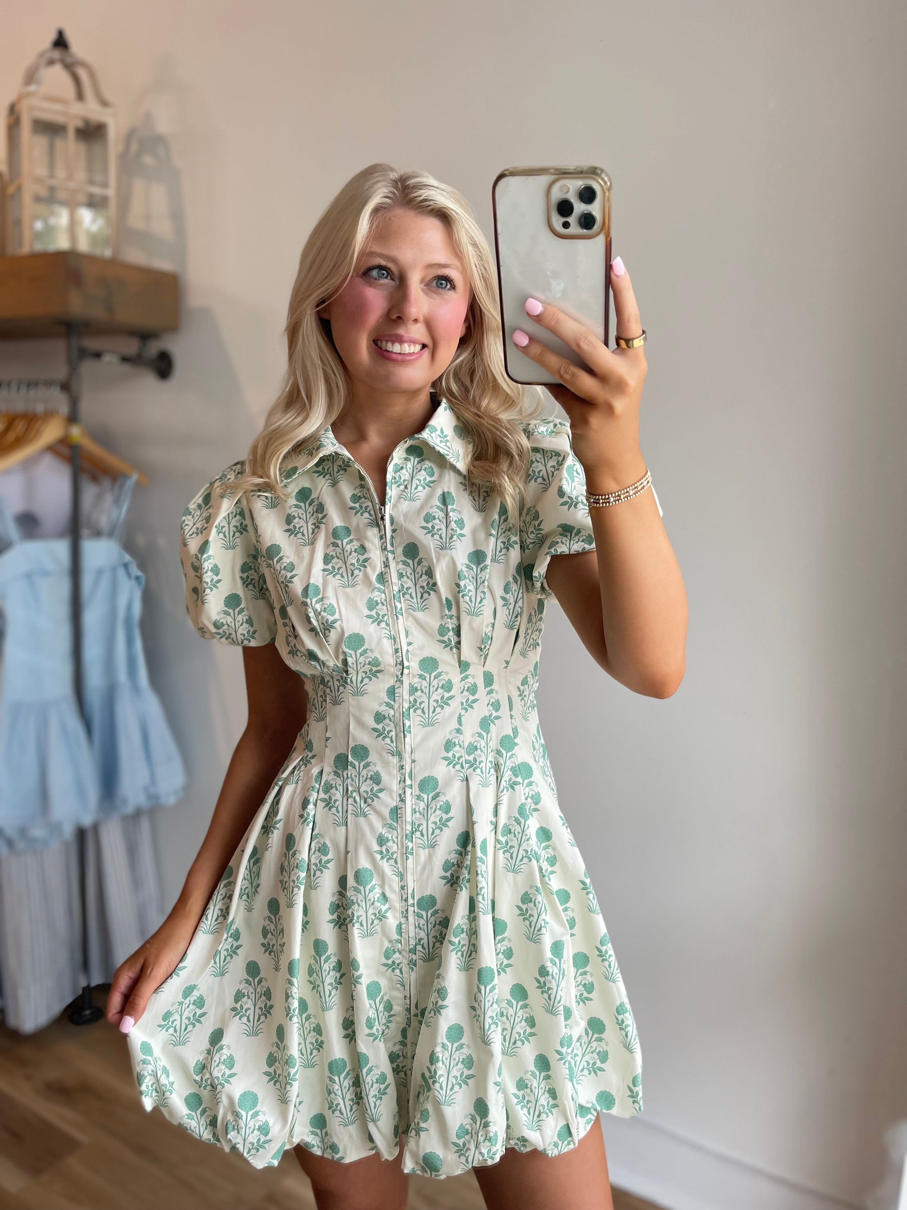 Tara Bubble Hem Mini Dress