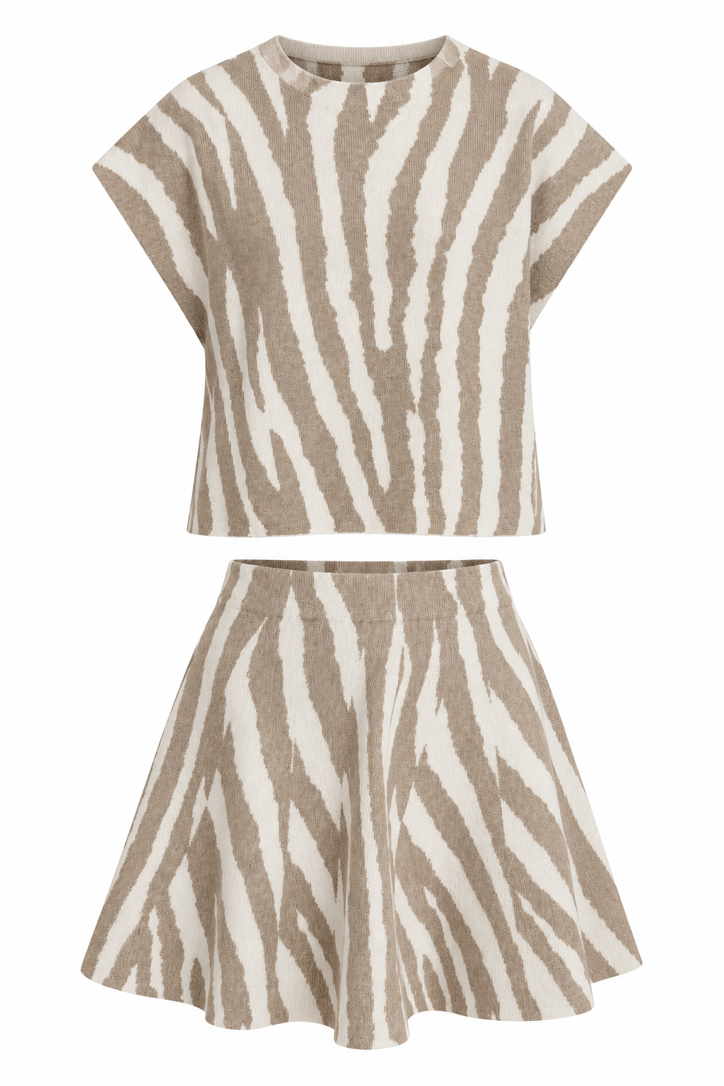 Tiger Mock Neck Knit Top