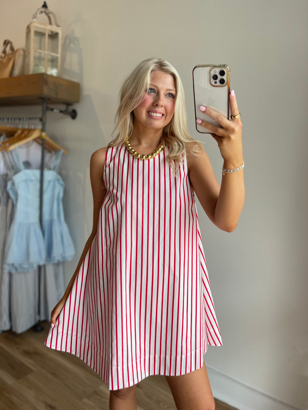 Riley Stripe Mini Dress