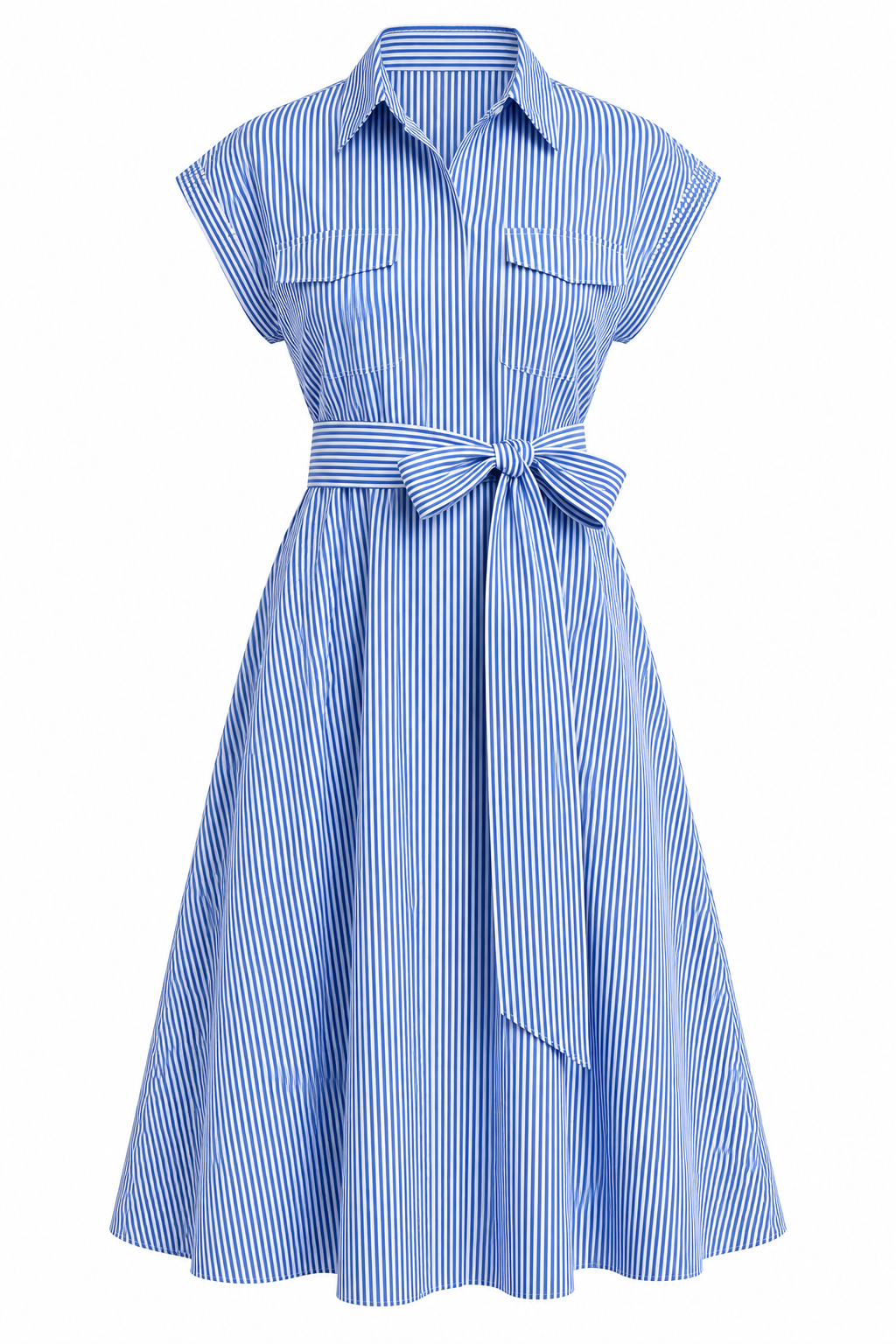 June Stripe Shirt Dress