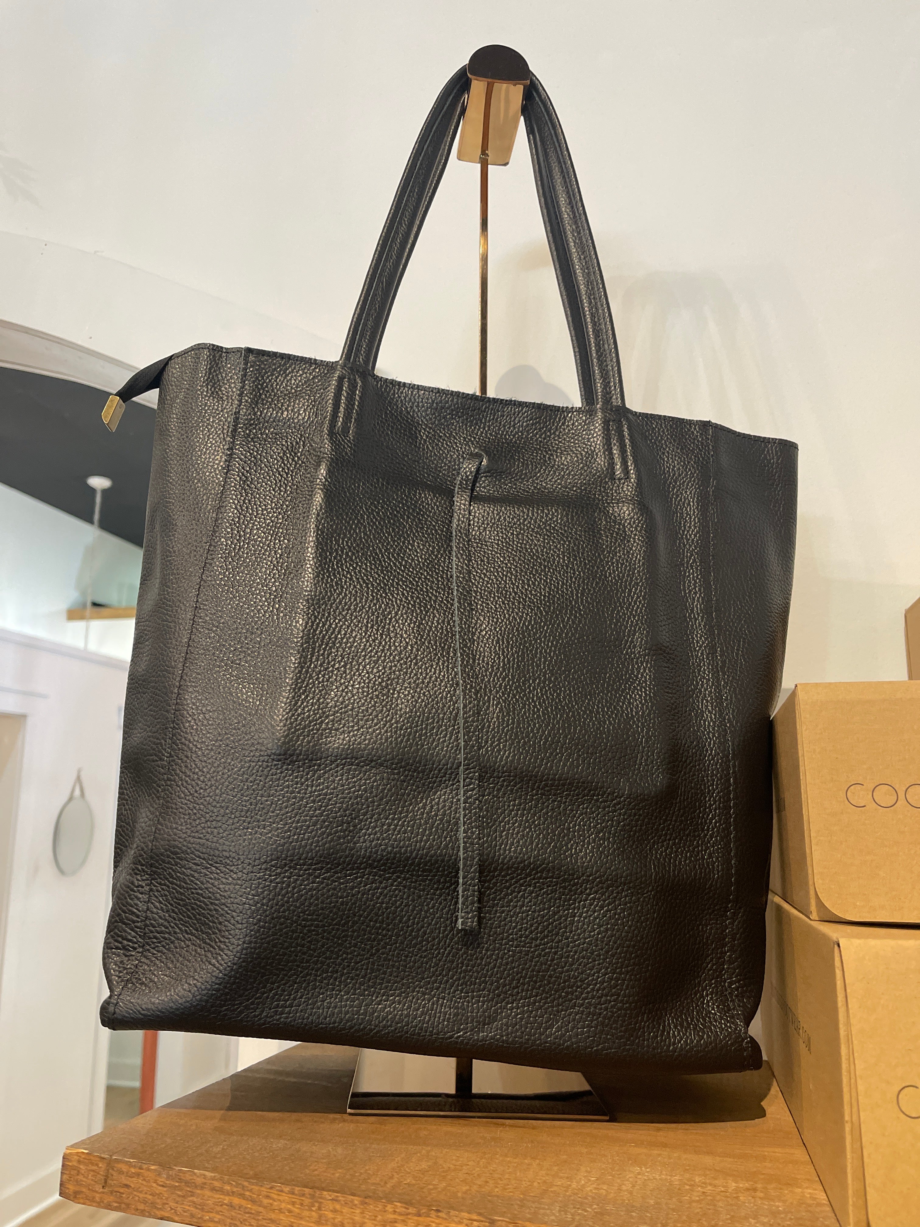 Italian Leather Tote Bag