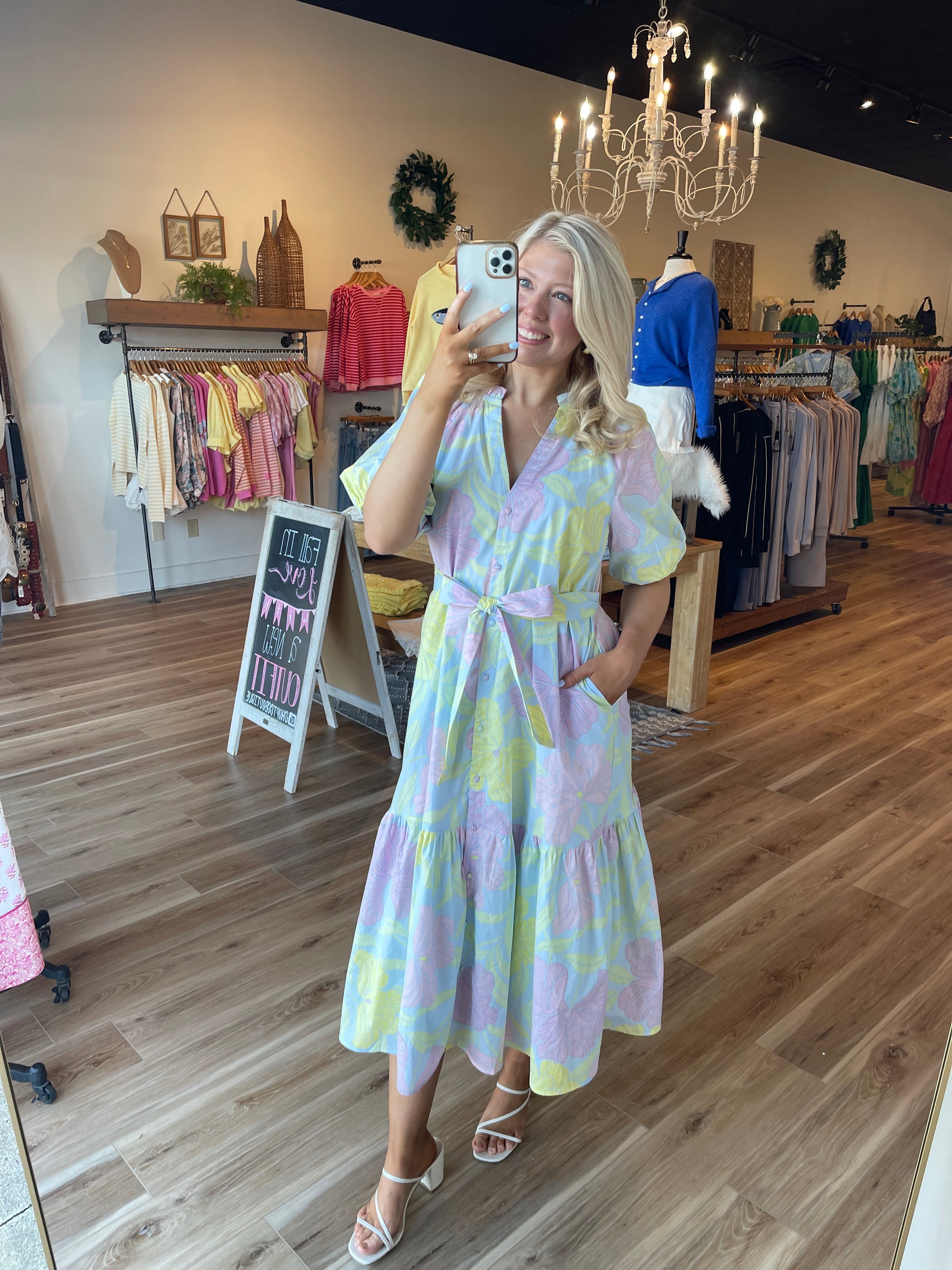 Brisa Floral Midi Dress