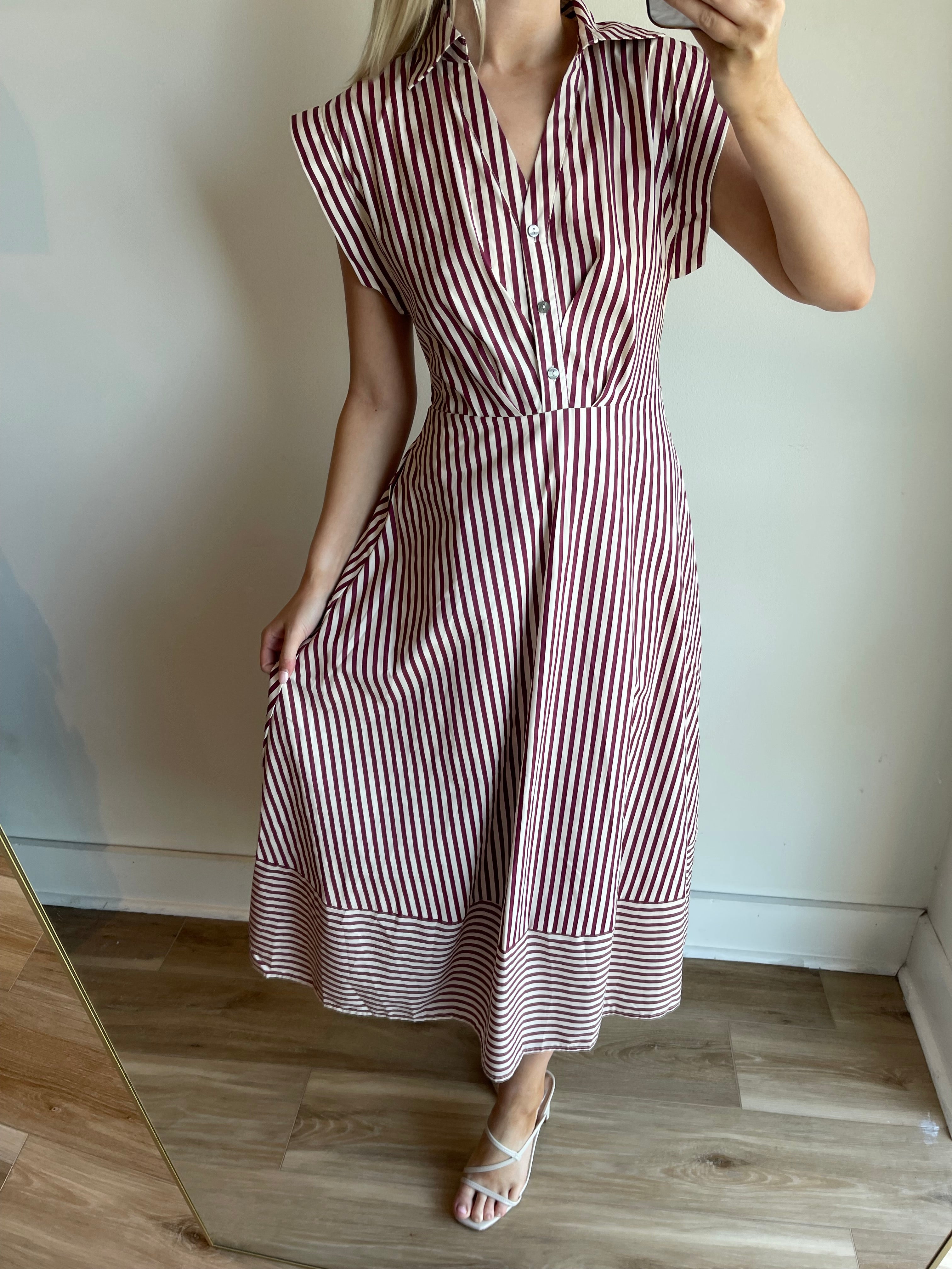 Raven Stripe Midi