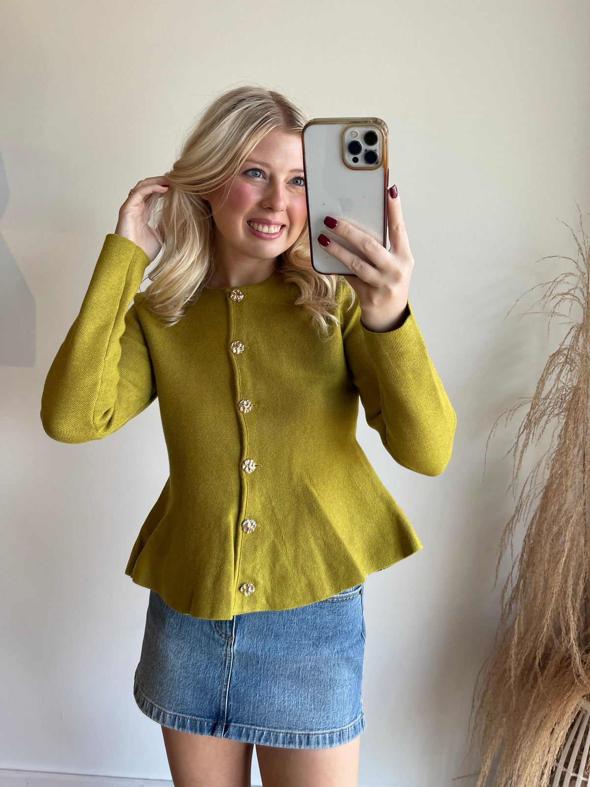 Layla Peplum Cardigan