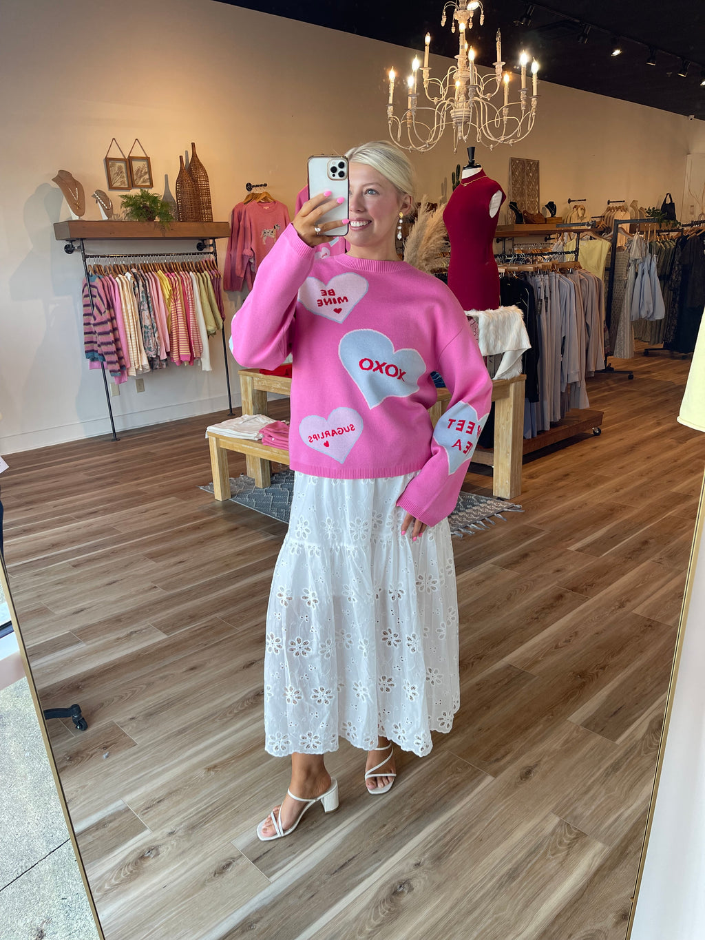 Valeny Candy Heart Sweater