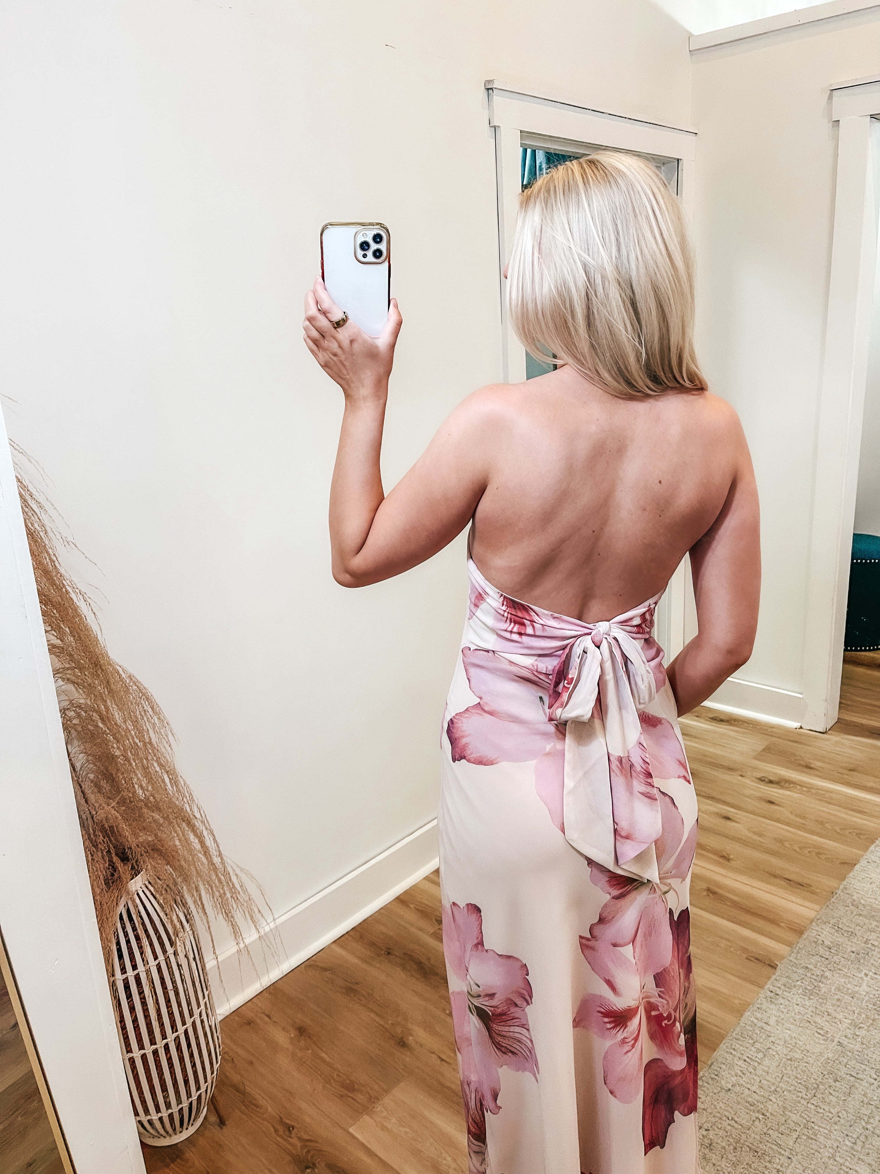 Bloomlight Strapless Maxi Dress
