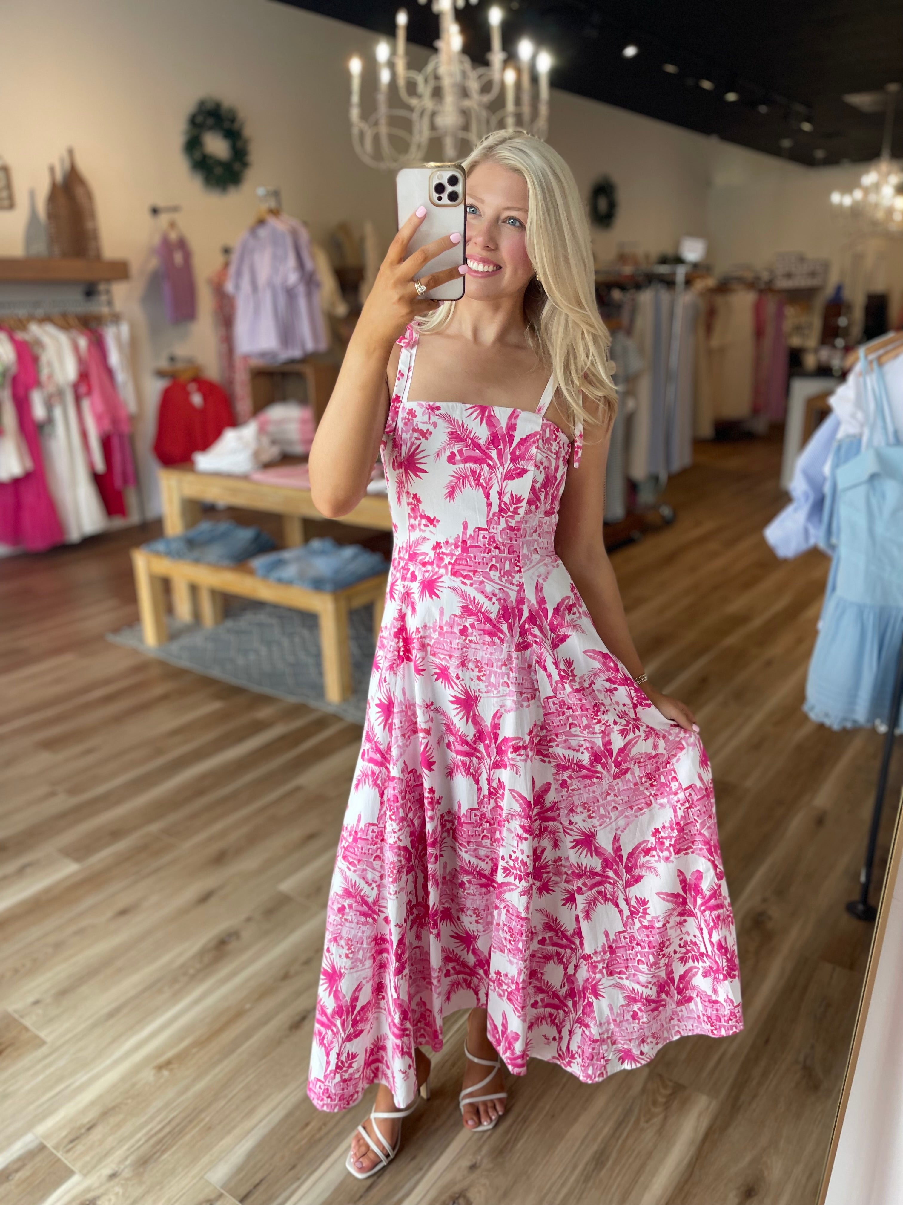 Palm Midi Dress
