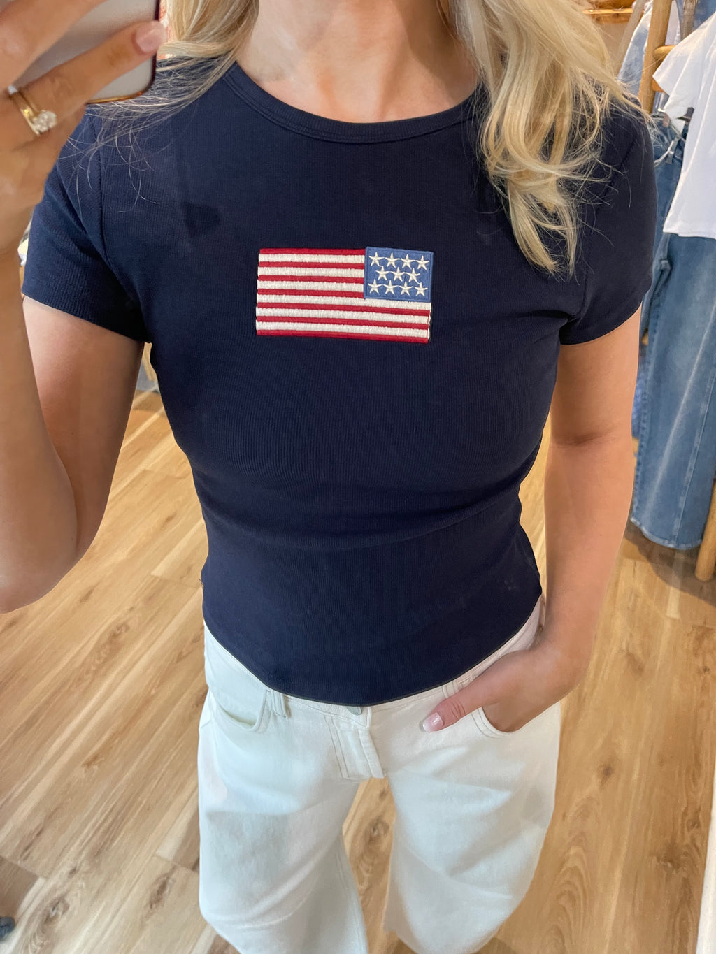 Flag Fitted Tee
