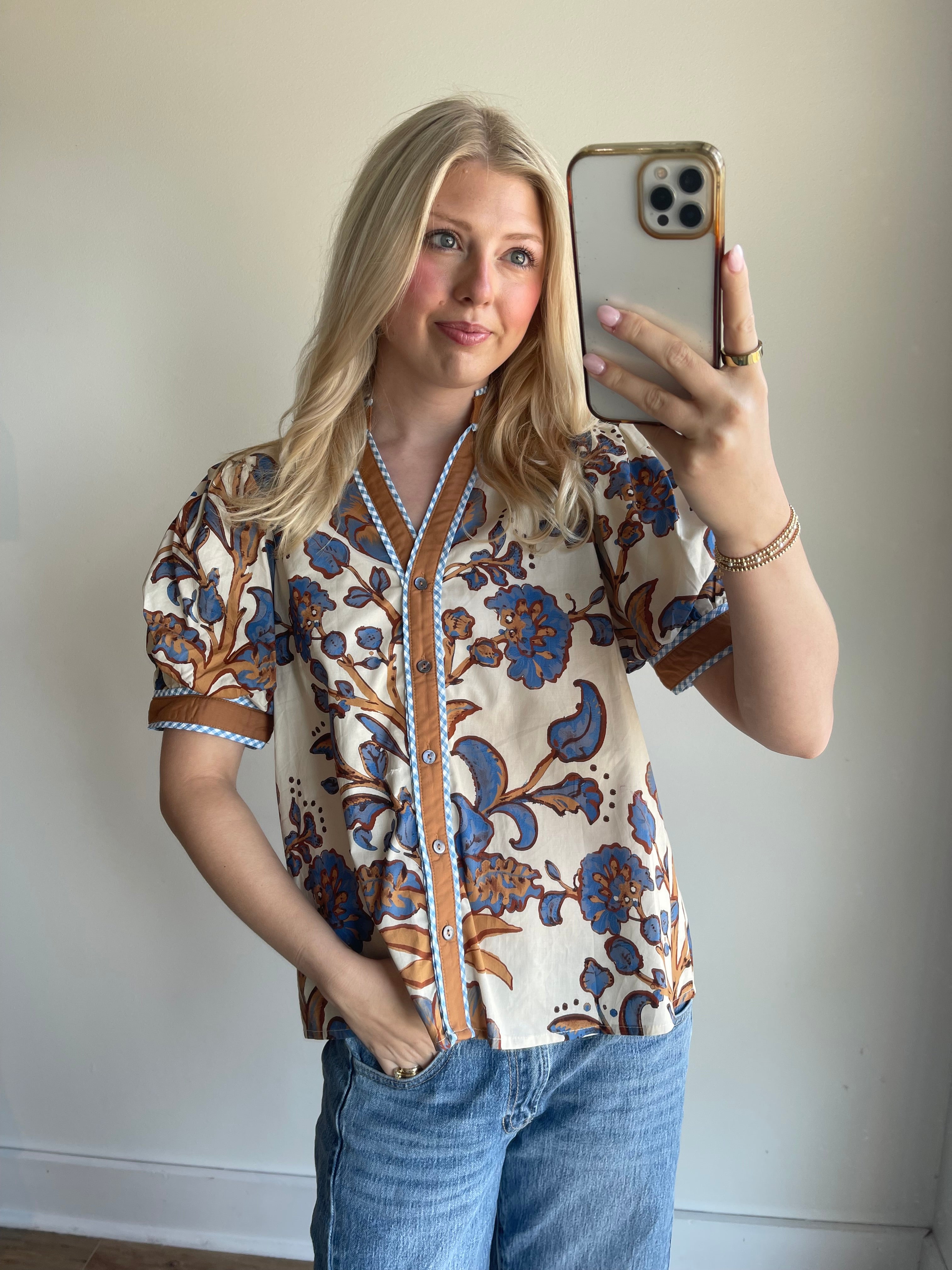 Libby Floral Top