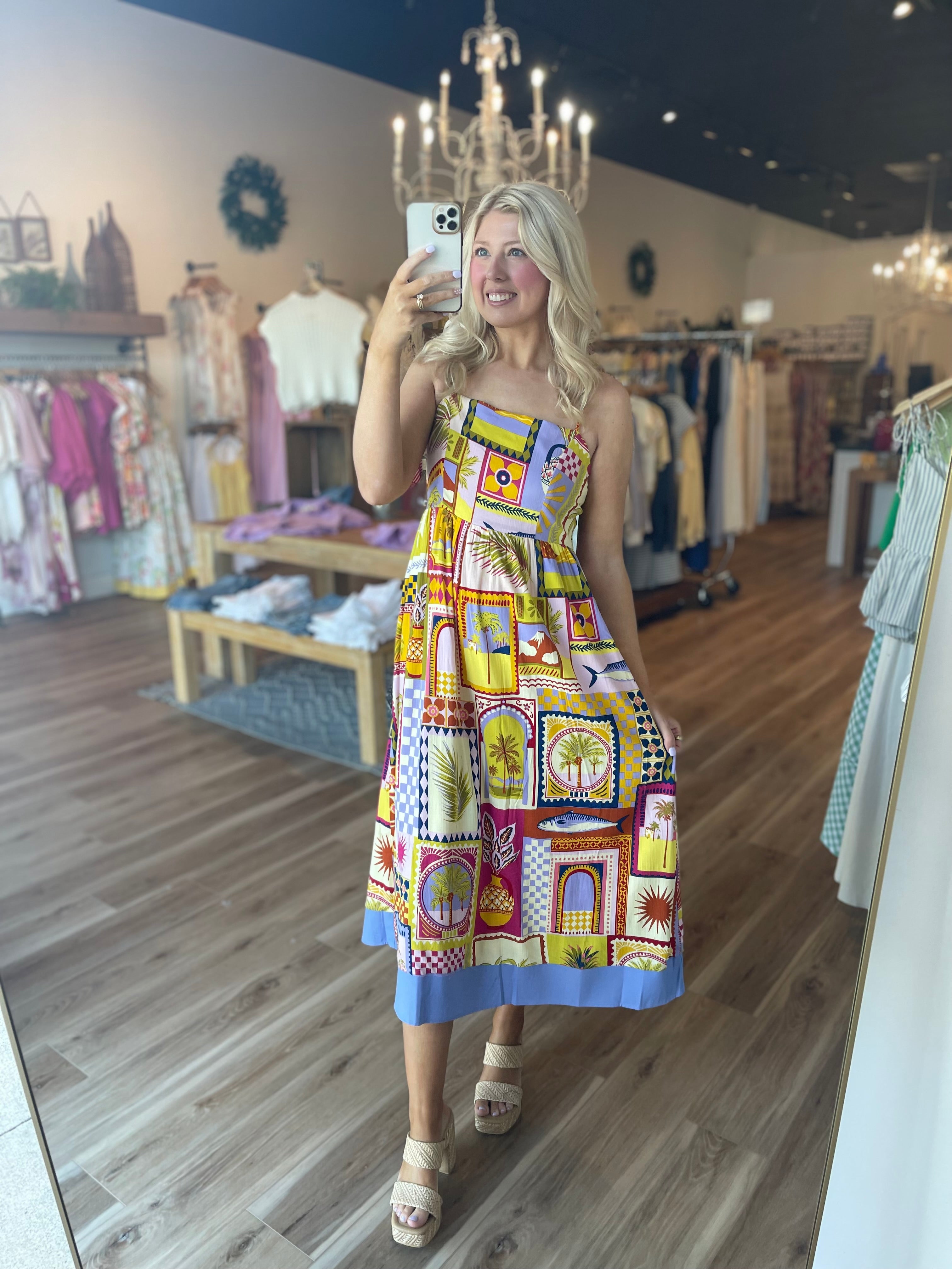 Talmar Postcard Midi Dress