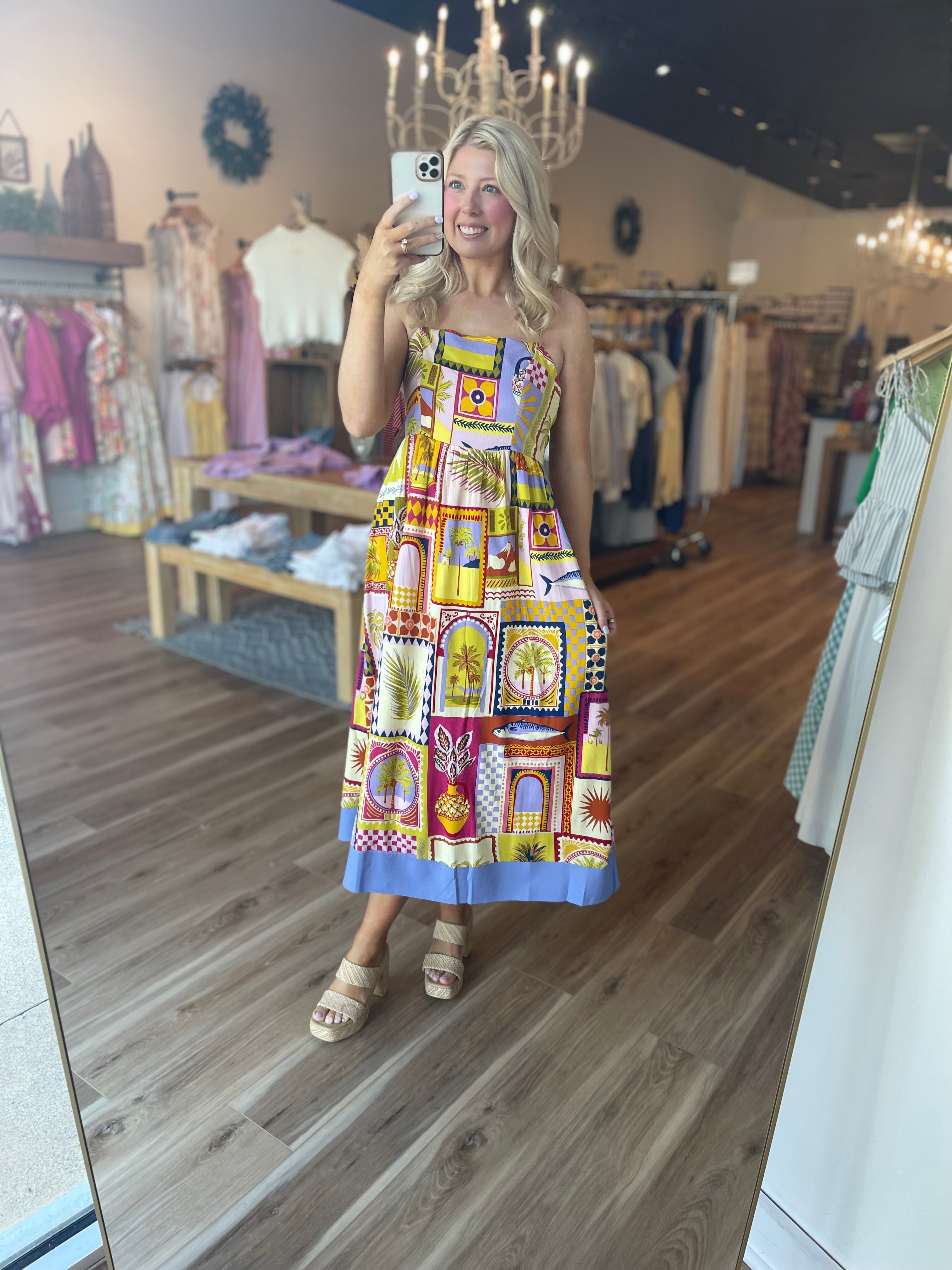 Talmar Postcard Midi Dress
