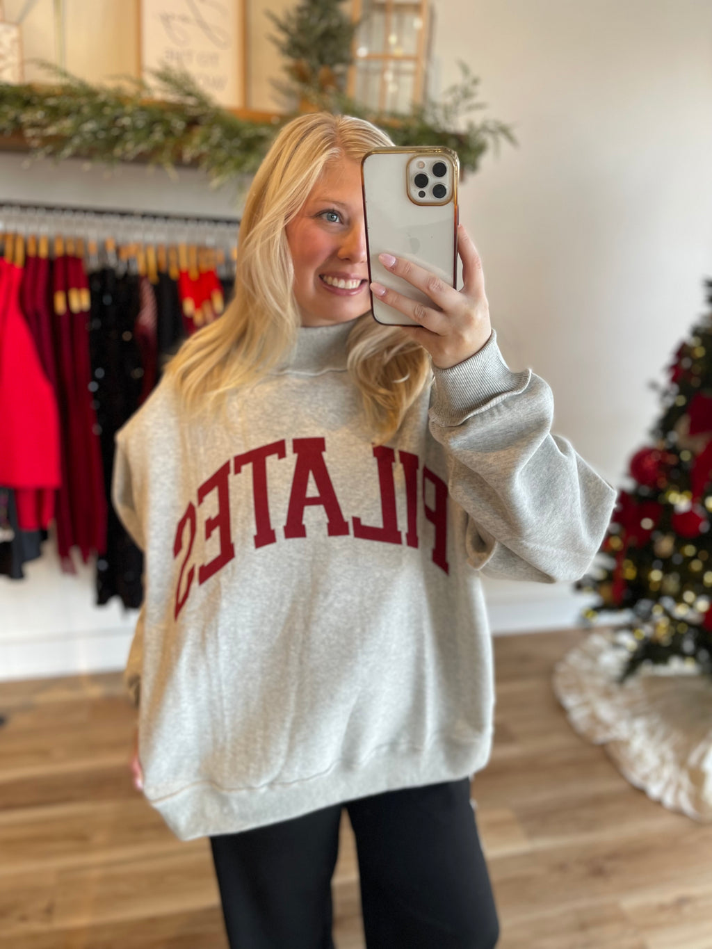 'Pilates' Reversible Mock Neck