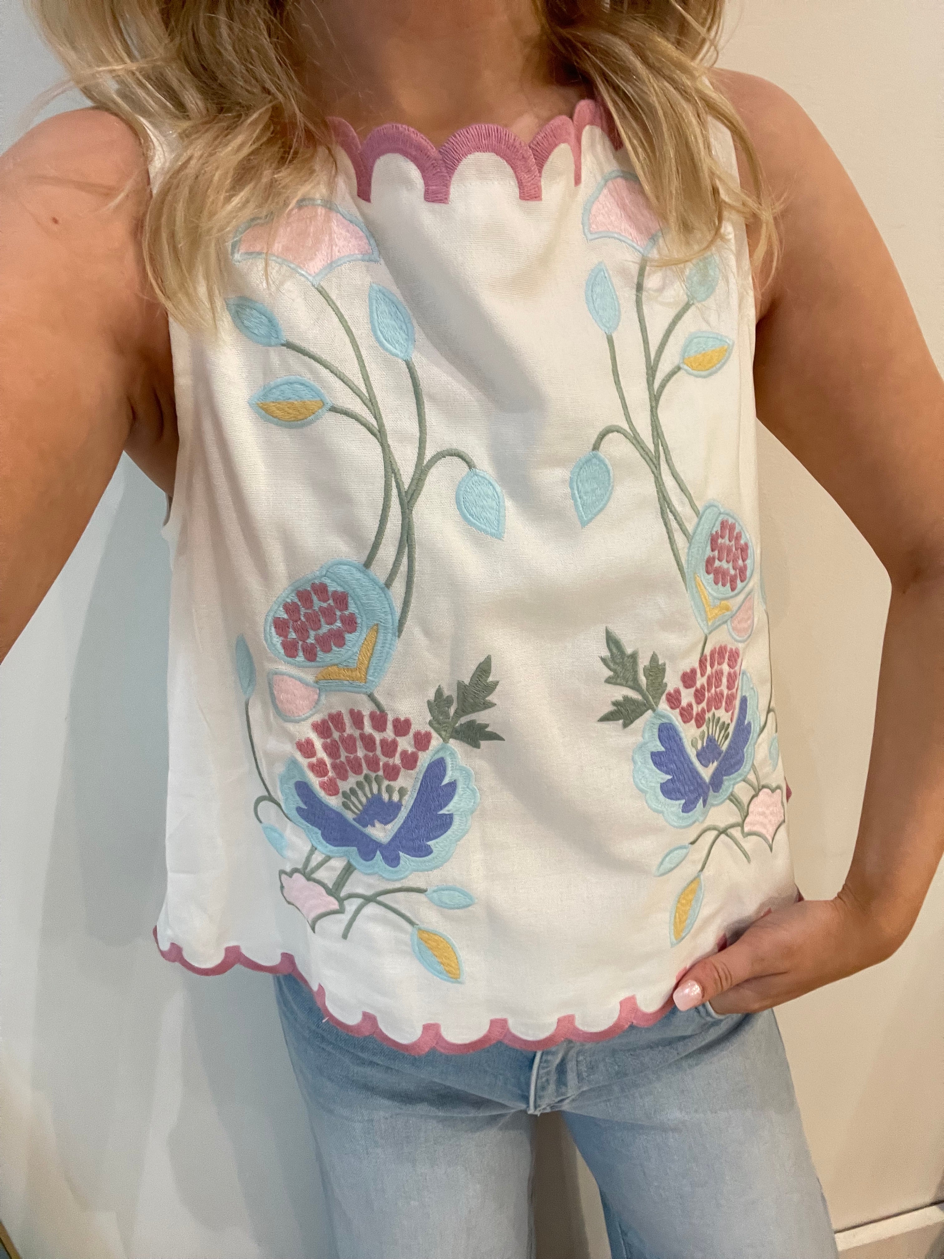 Layla Embroidered Top