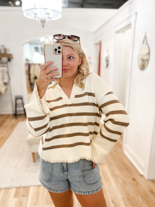 Riley Stripe Sweater Top