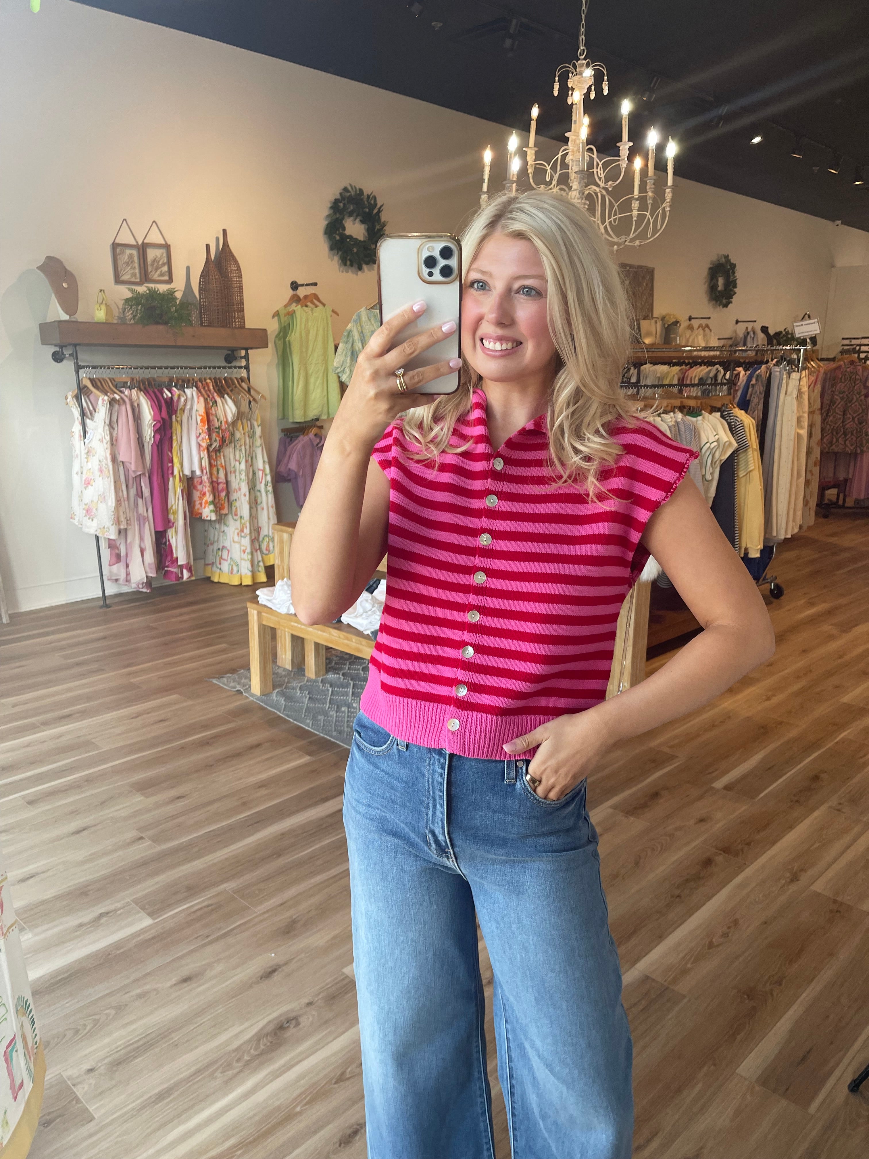 Mallory Stripe Top