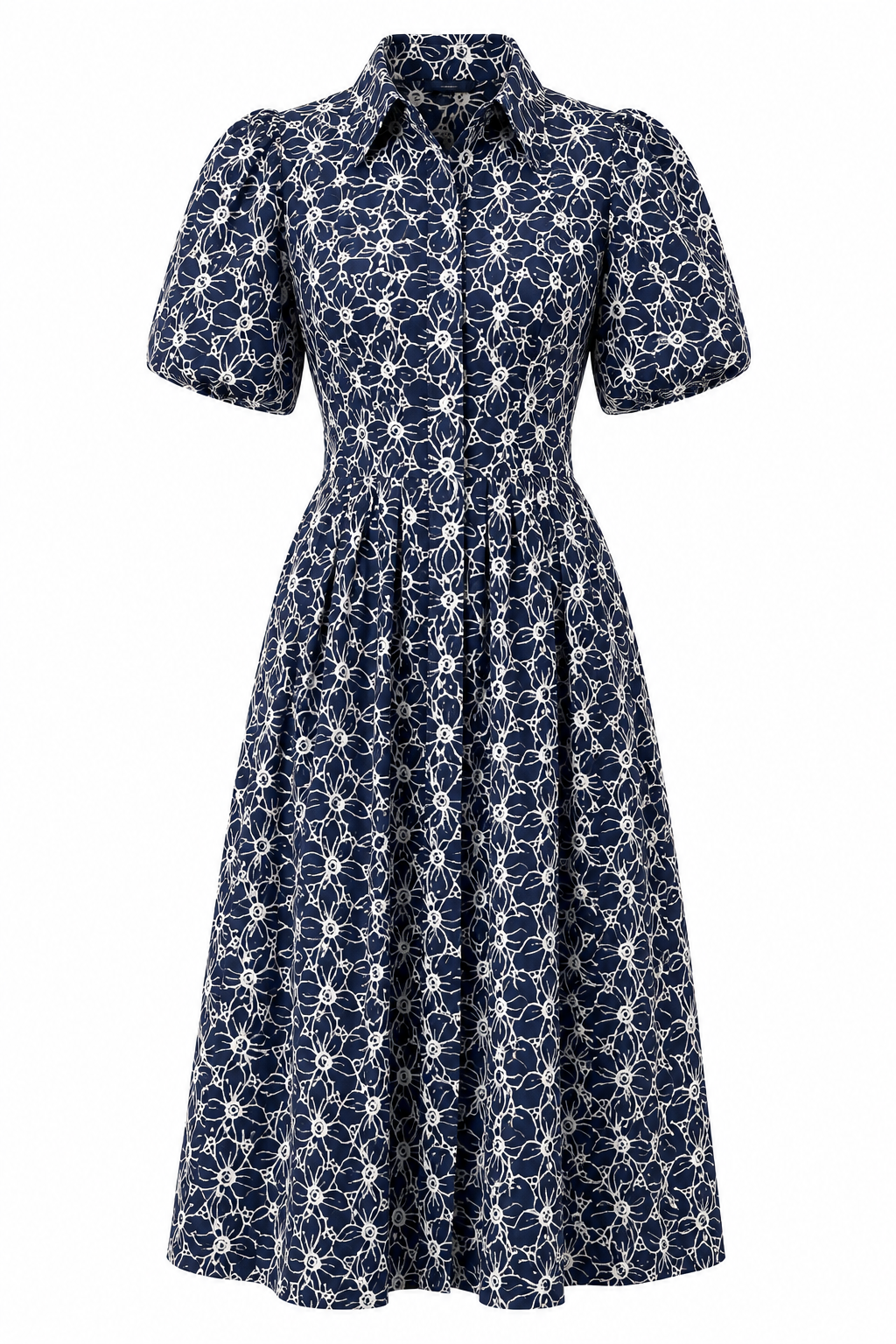 Flora Eyelet Midi Dress