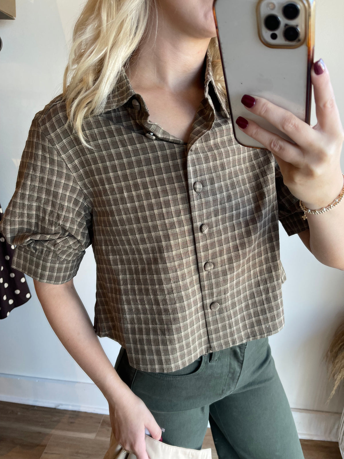 Abigail Plaid Top