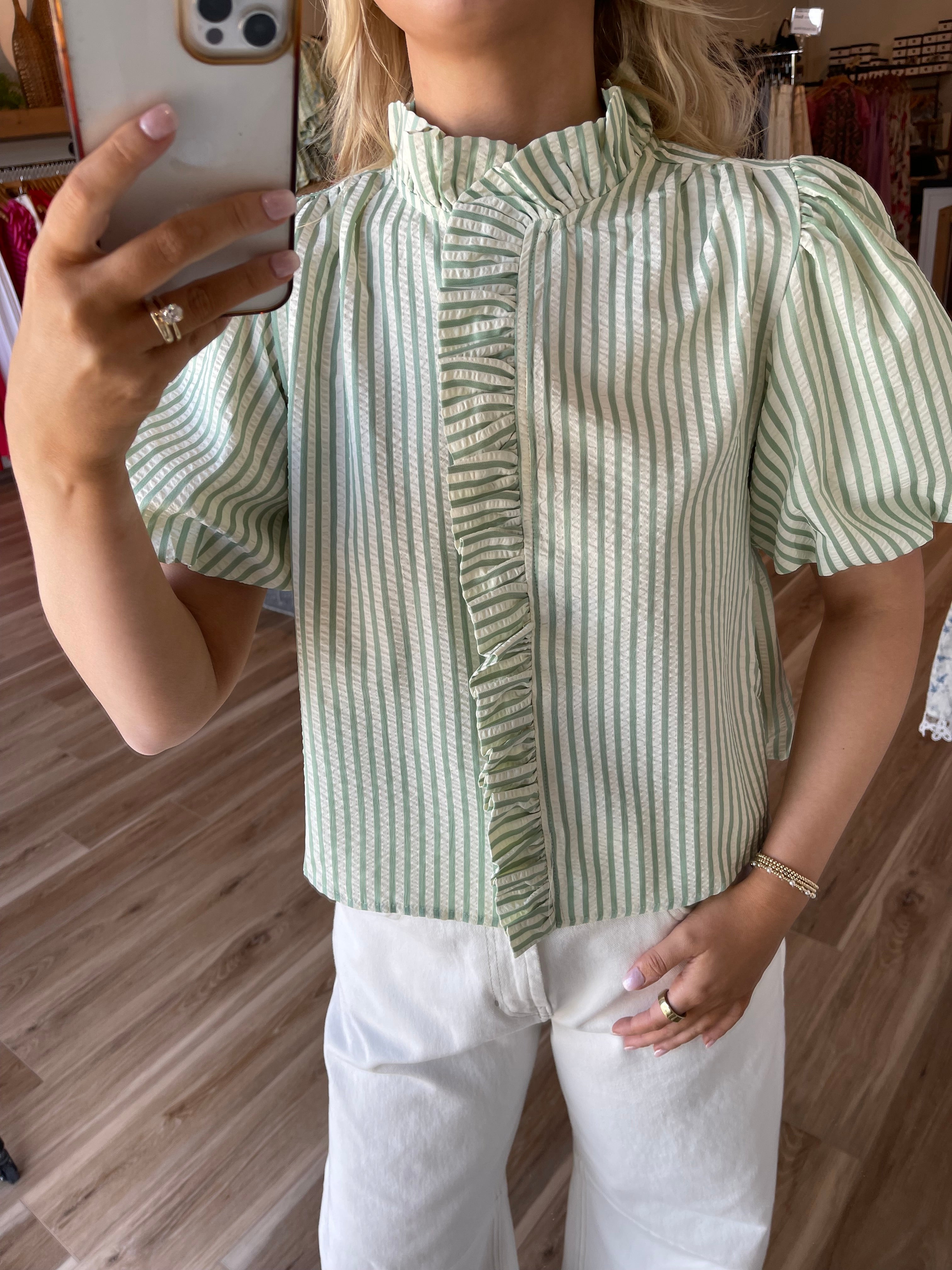 Presleigh Striped Top