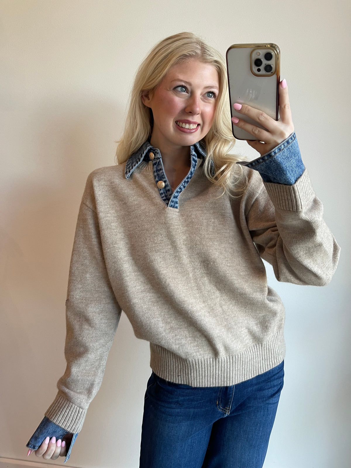 Spencer Contrast Sweater