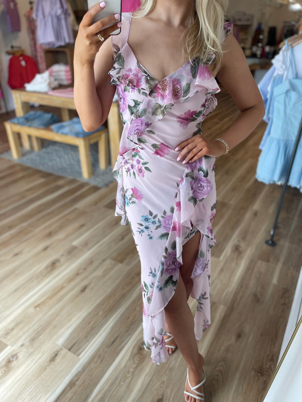 Lily Floral Midi Dress