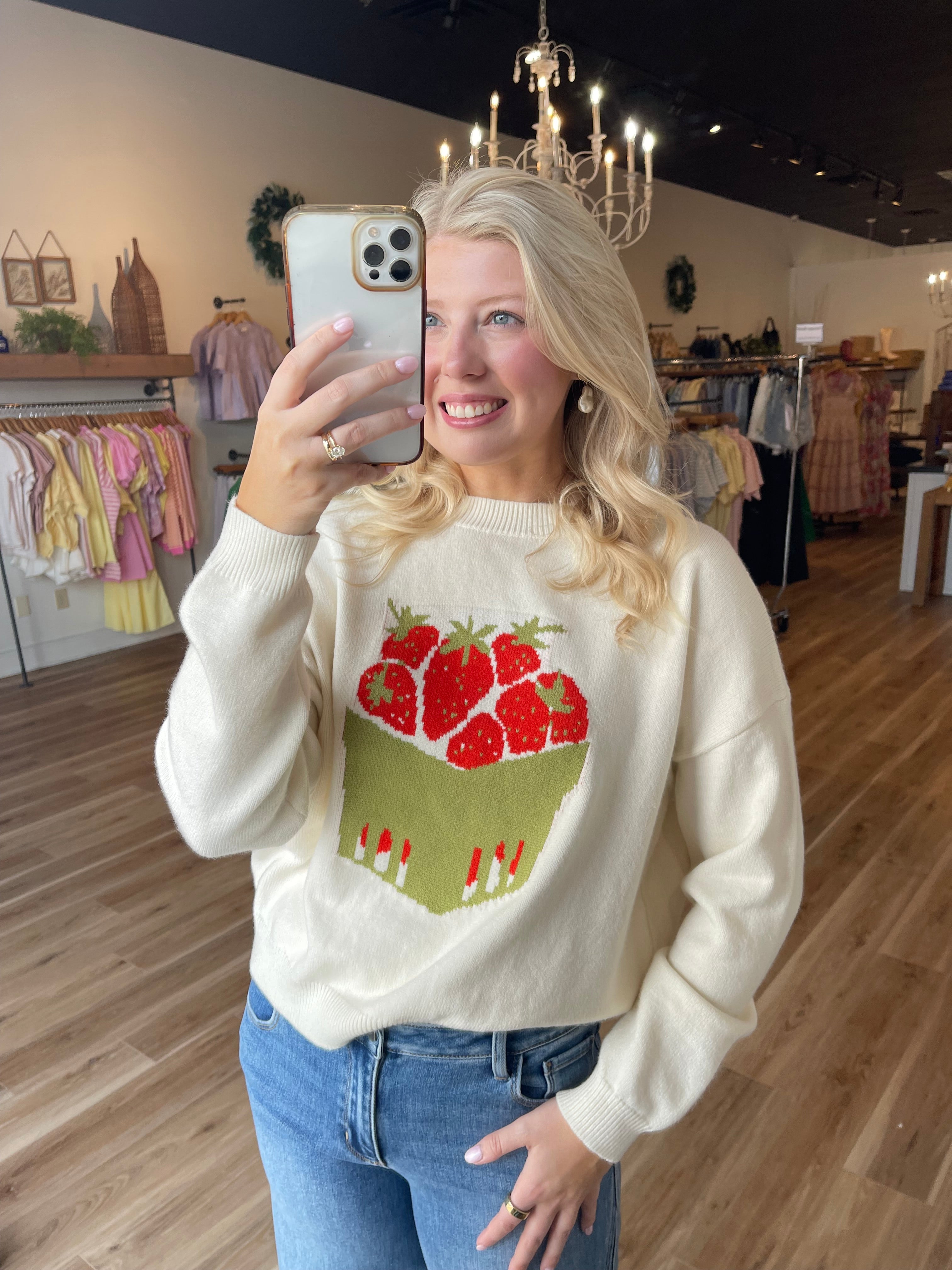 Strawberry Fields Sweater