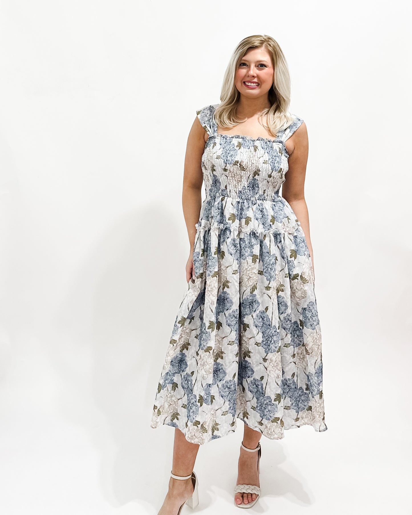 In Bloom Floral Midi Dress