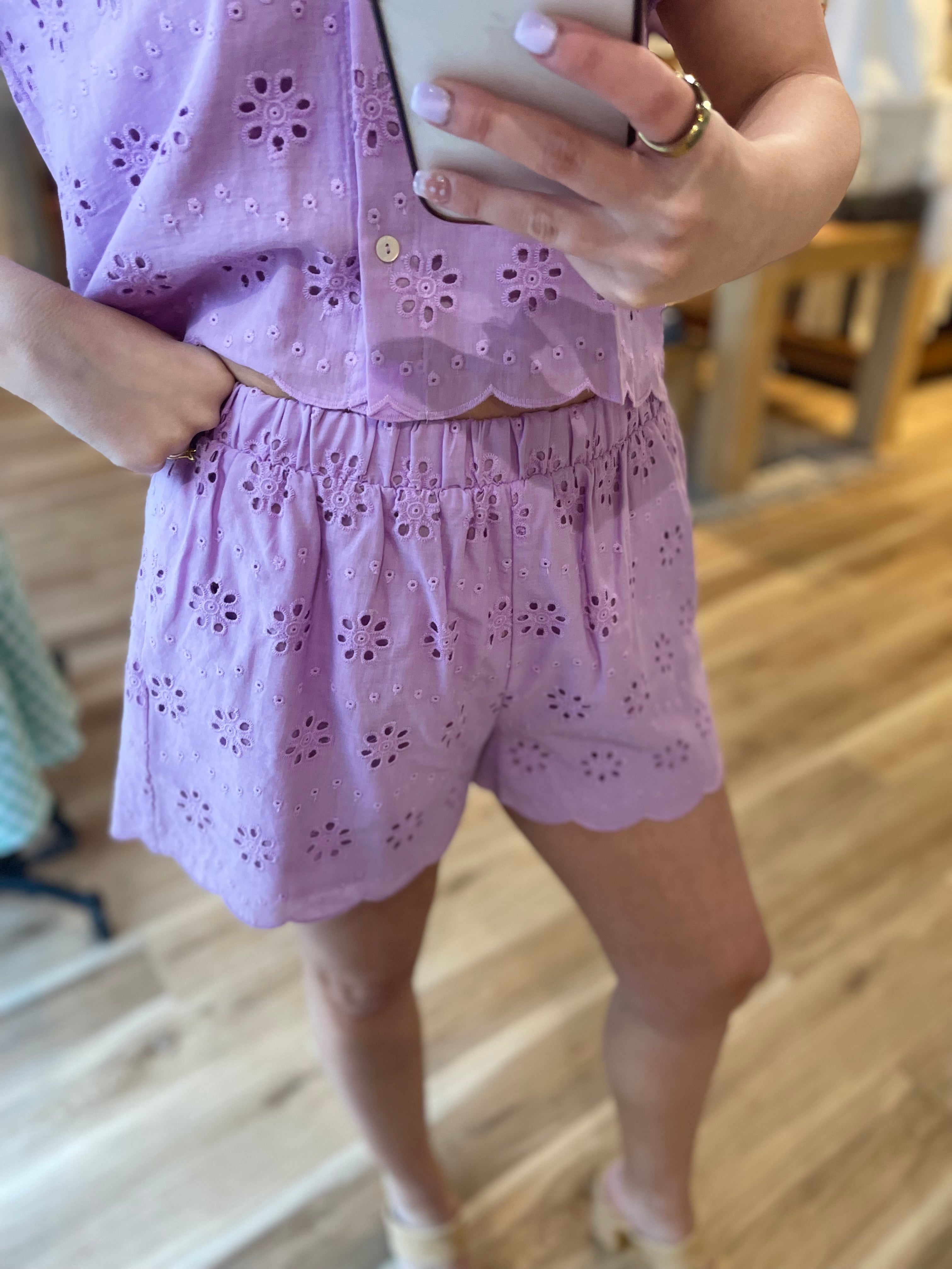 Scottie Eyelet Top