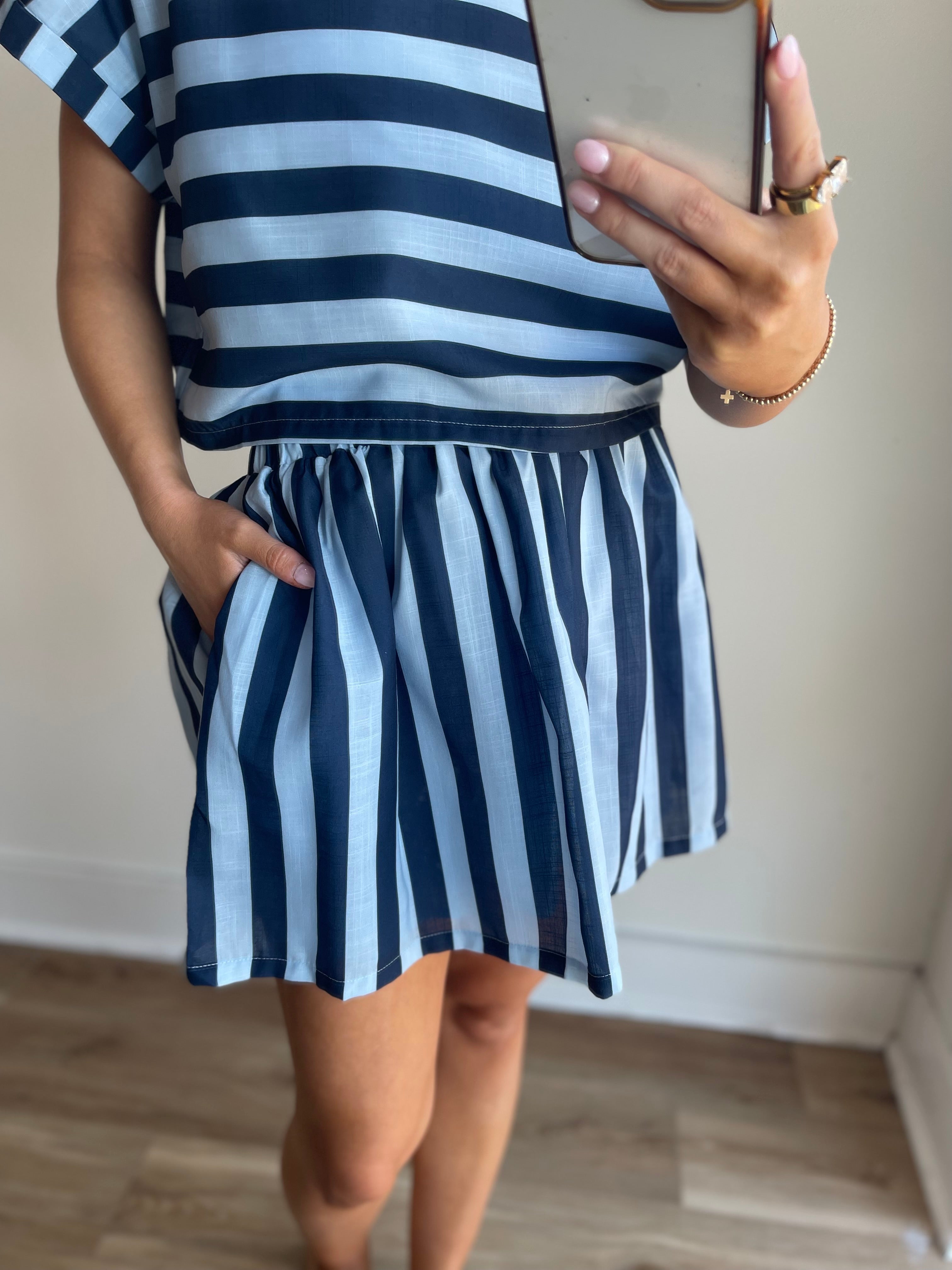 Maeve Striped Skirt