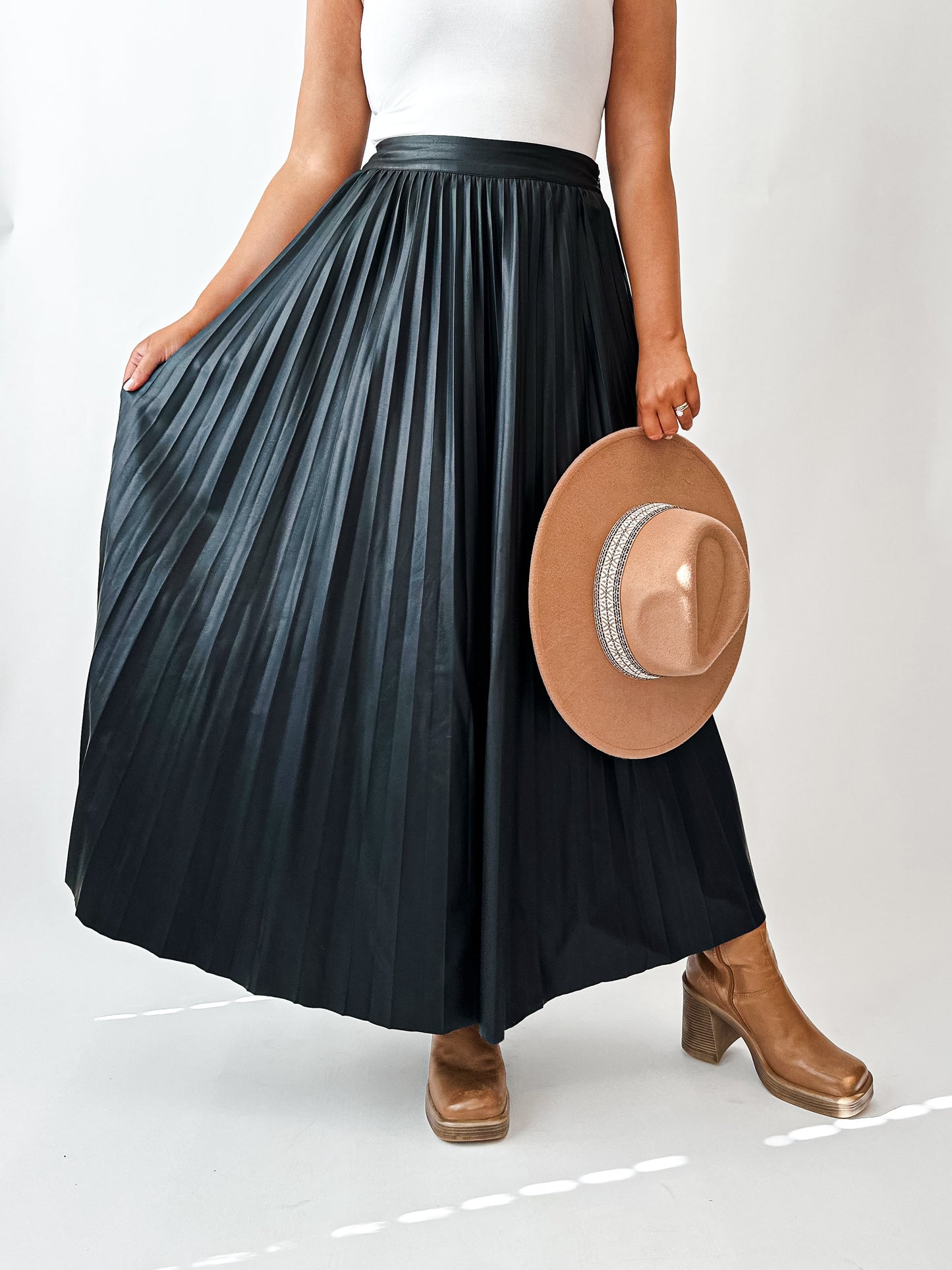 Layne Pleated Maxi Skirt