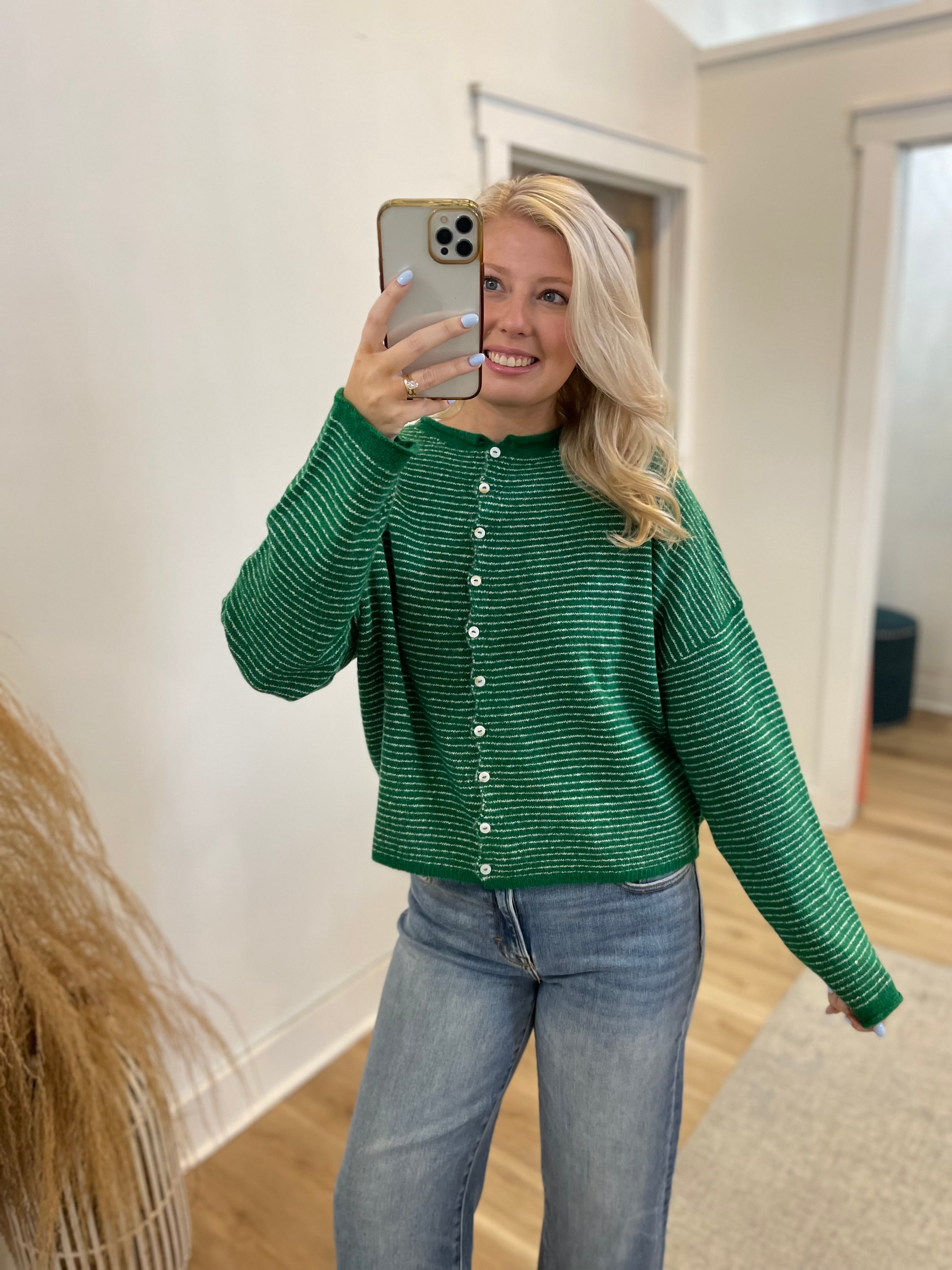 Ella Pin Stripe Cardigan