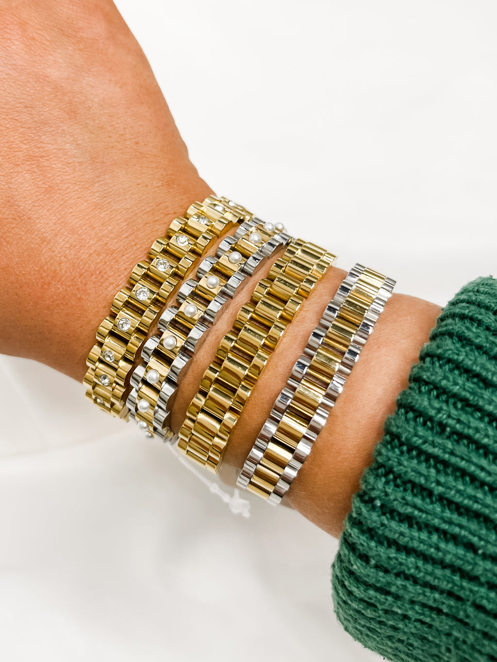 Chain Watch Diamond Bracelet