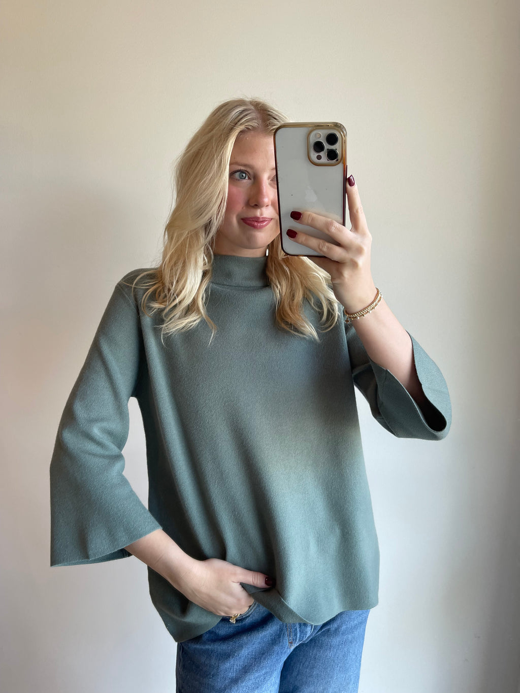 Ella Mock Neck Sweater