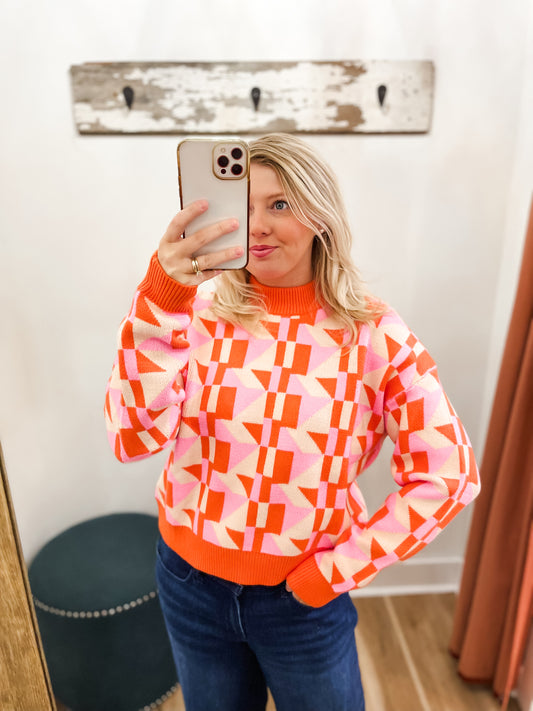 Brighter Days Mock Neck Sweater